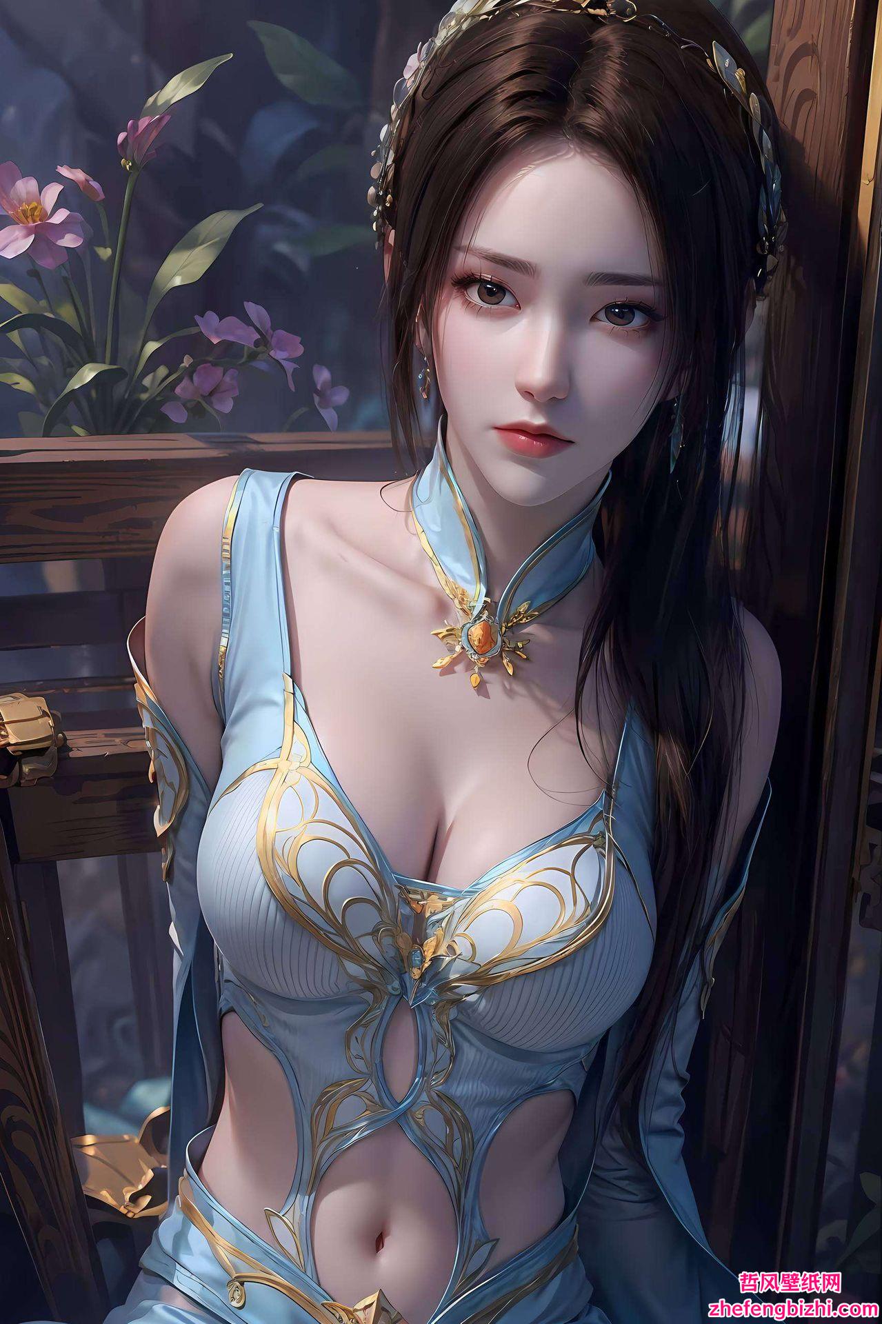 快来下载这款AI壁纸以她独特的油画风格魅力