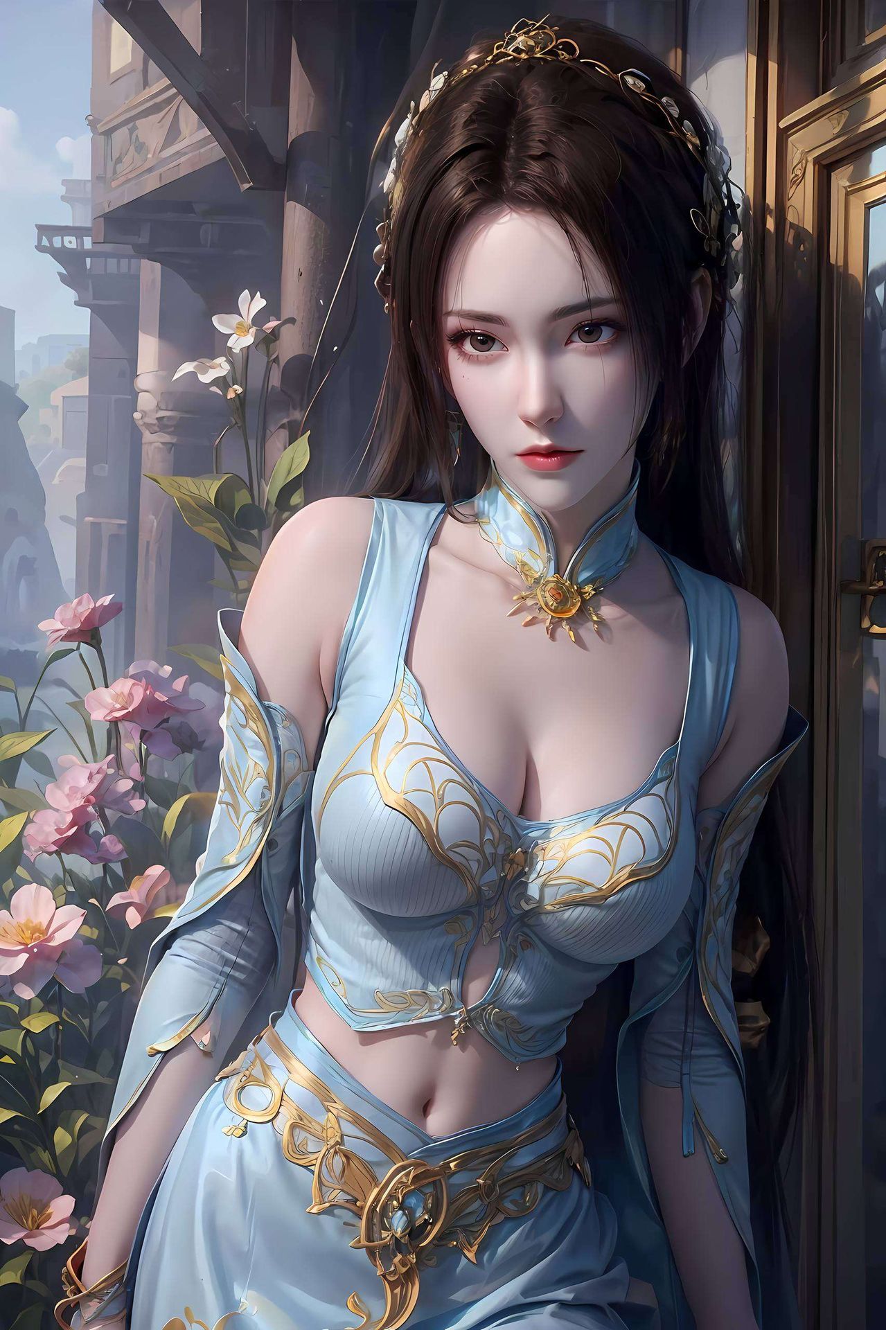 每一帧动作素材都仿佛在讲述她的故事穿梭在赛博朋克的未来都市