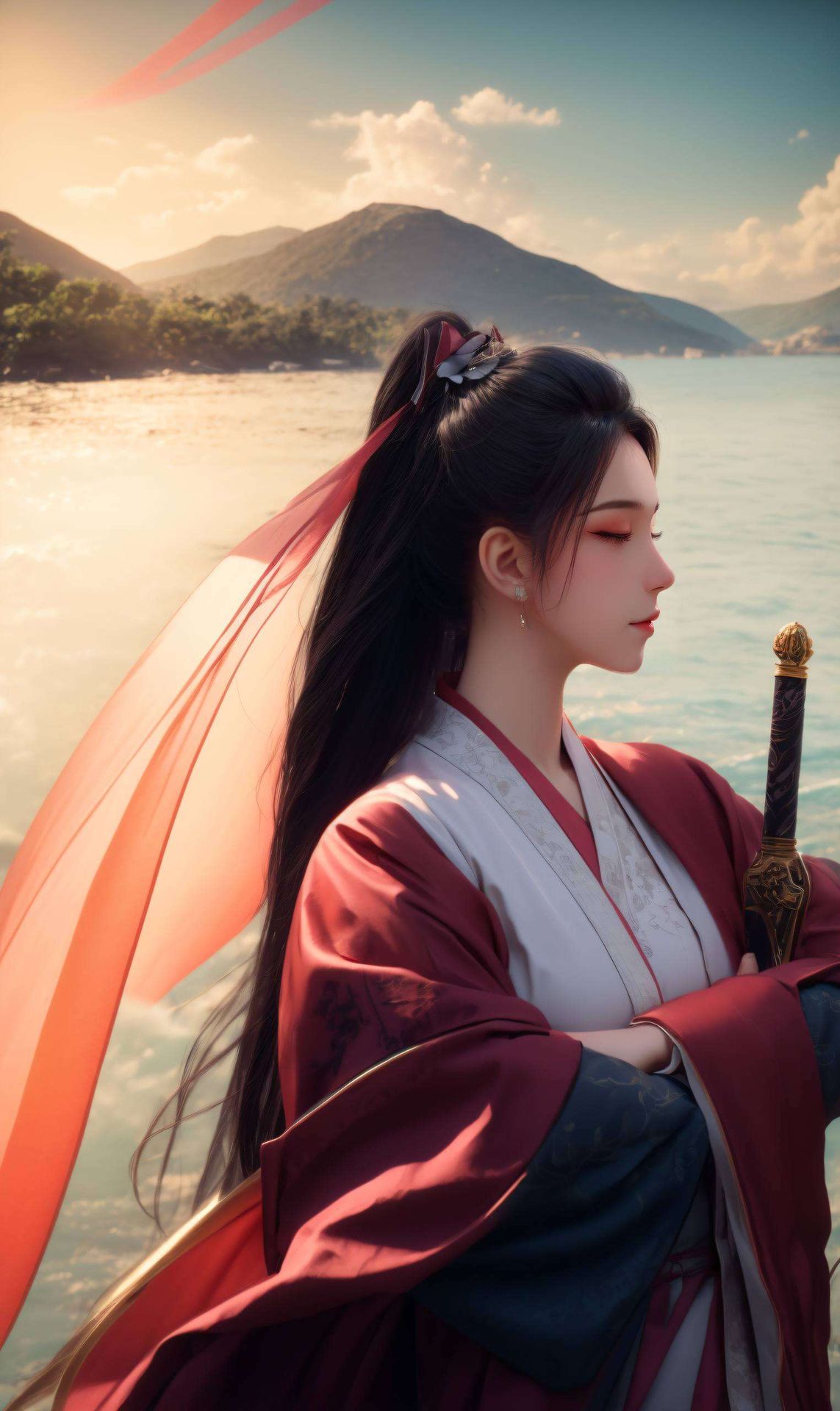 南宫夕儿每一帧壁纸都捕捉了她婉约飘逸的身影