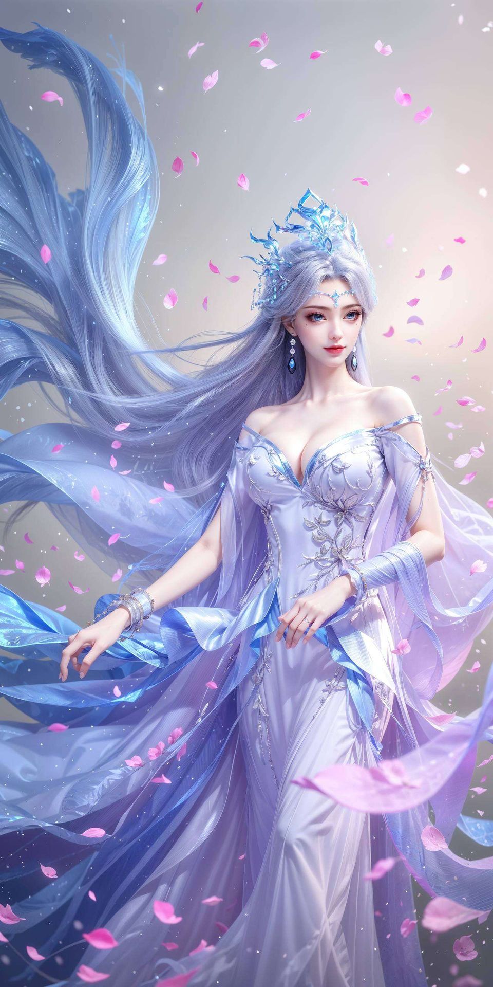 她身着嫁衣眼神中流露出的坚定与温柔