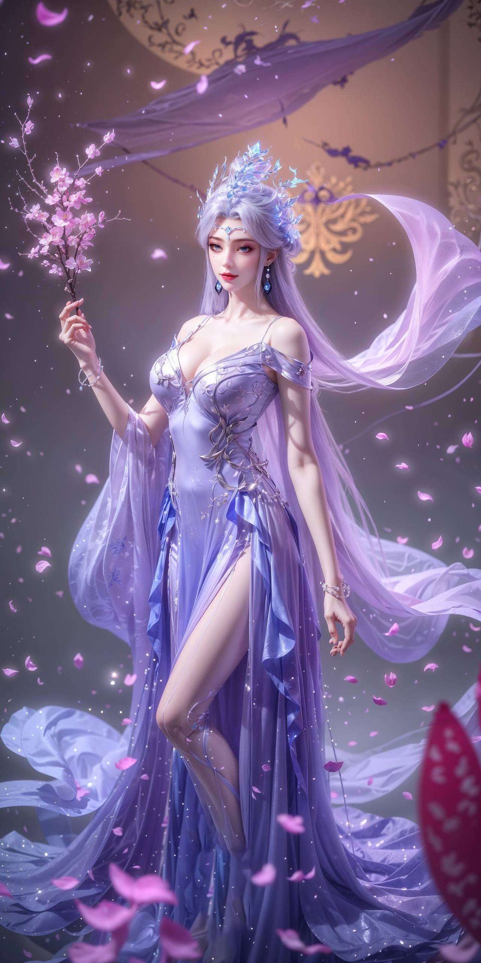 以宁雨蝶女扮男装的建模形象为主题这款精美绝伦的2k高清宽屏壁纸