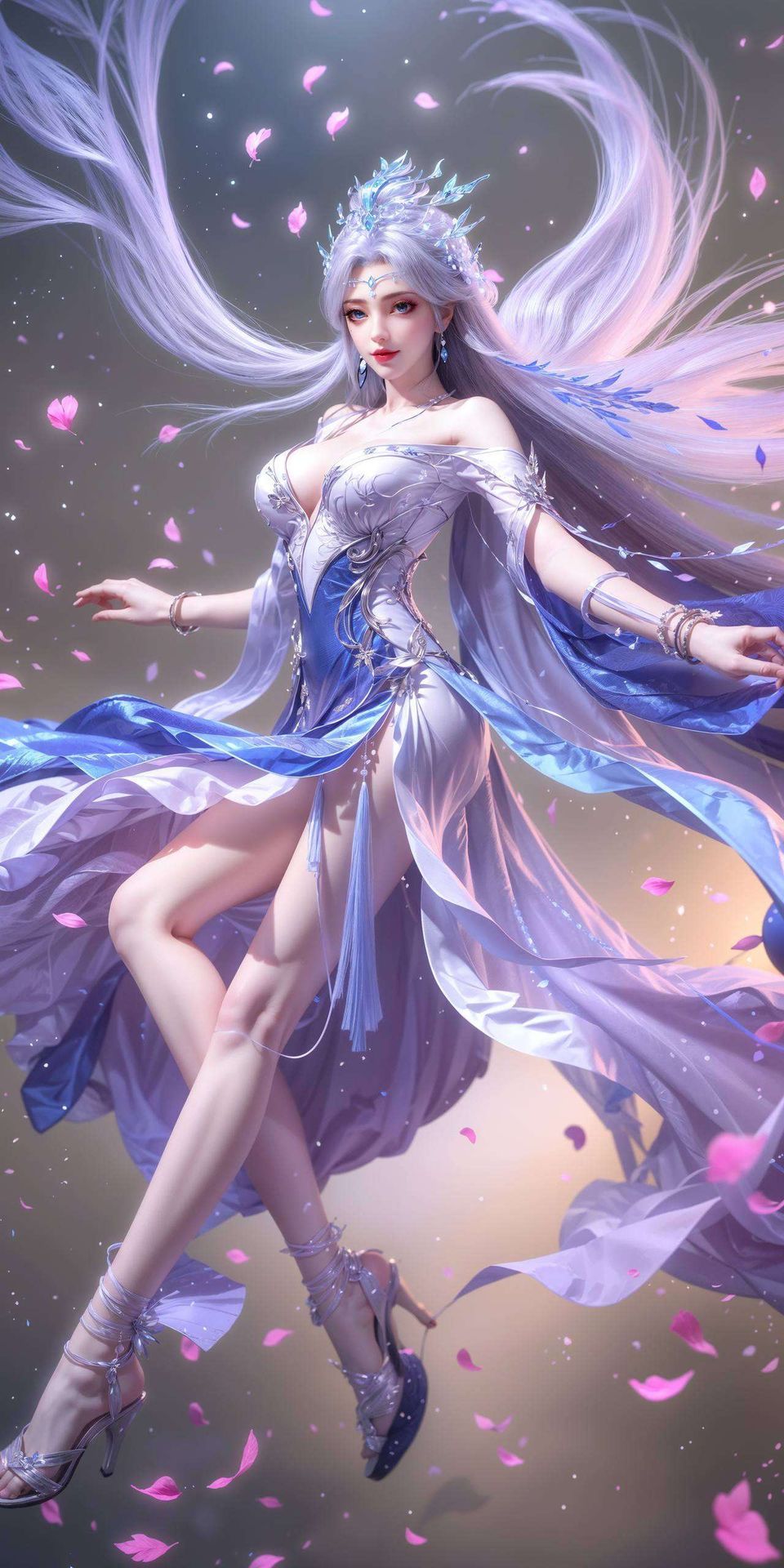 这位国漫美女AI的每一次凝视细腻描绘