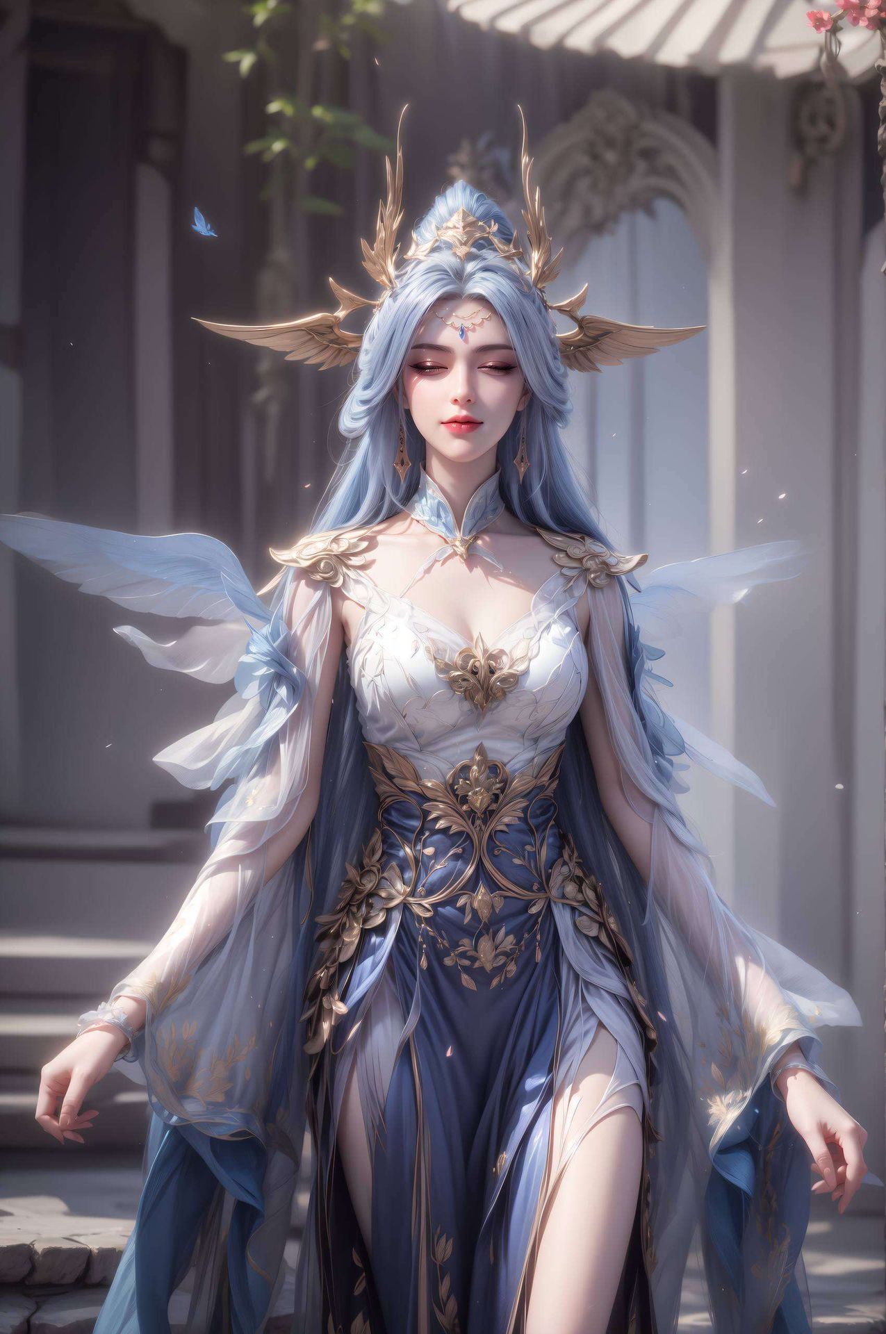 如梦如幻她的倩影在iPad竖屏上灵动呈现