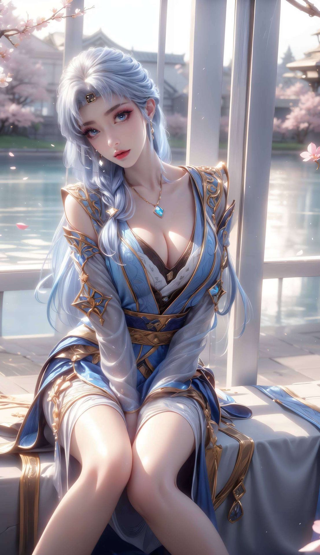 带你领略民族风的独特韵味这幅2k高清漫画壁纸以刘些宁与唱雨蝶的倩影为主题