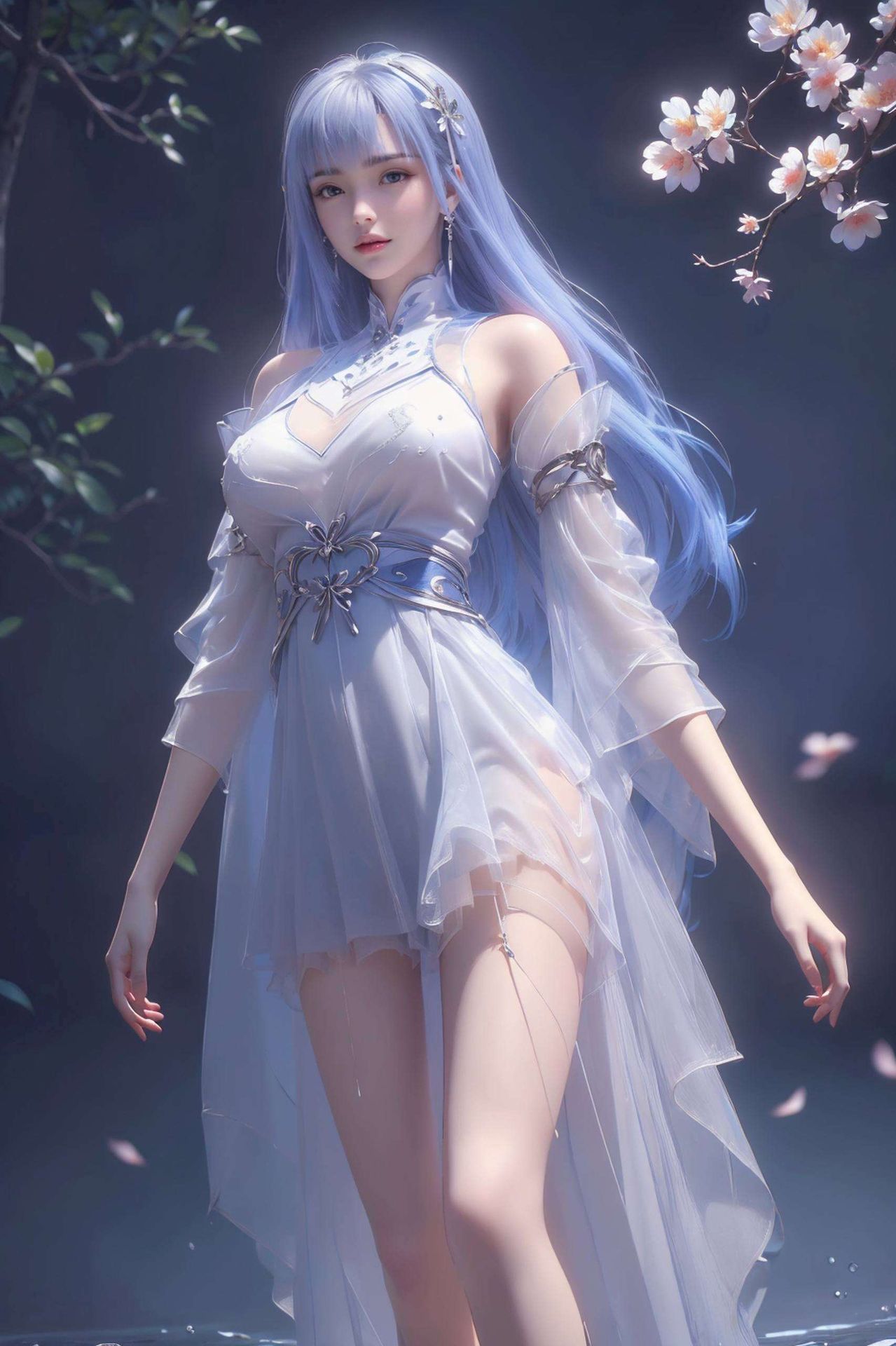 灵动而护眼这款壁纸以国漫女主宁雨蝶的第二次出场为灵感