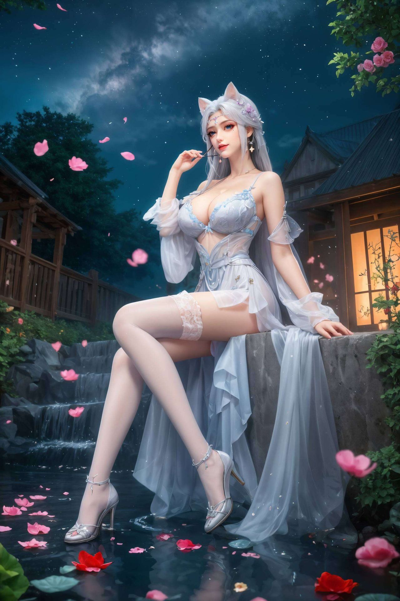 她的美如春风拂面宁雨蝶