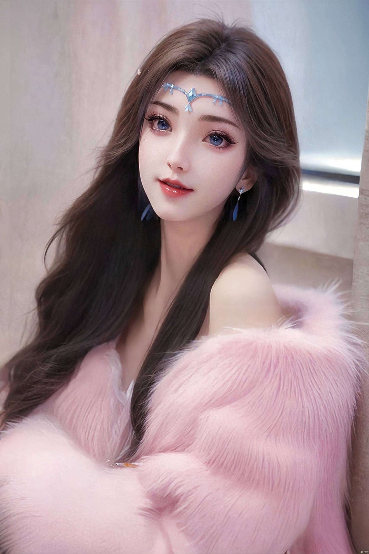 在第十章绽放异彩这款AI国漫女主宁雨蝶的超高清4K壁纸