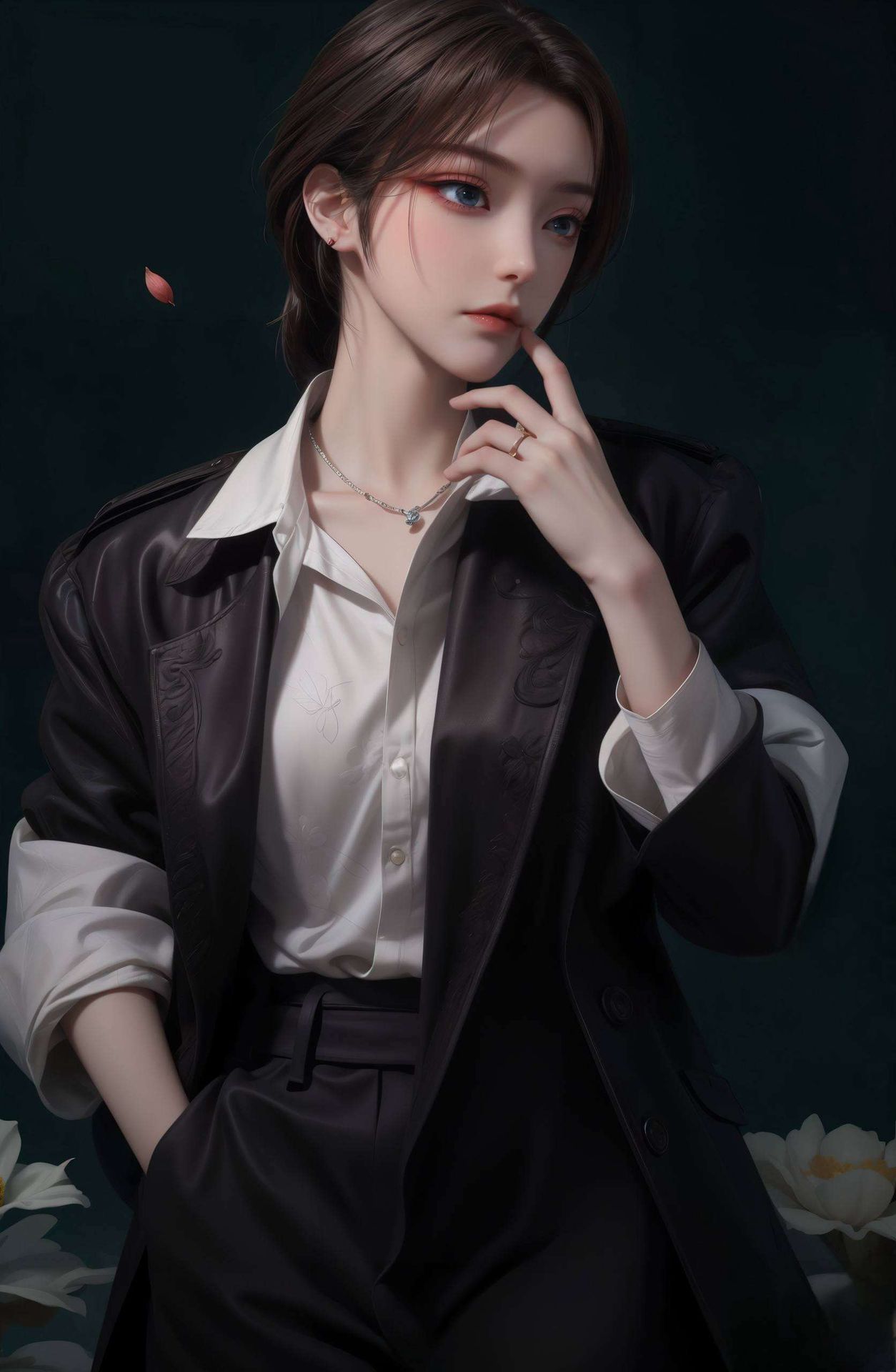 高清的蔷薇动漫版壁纸简约而不简单