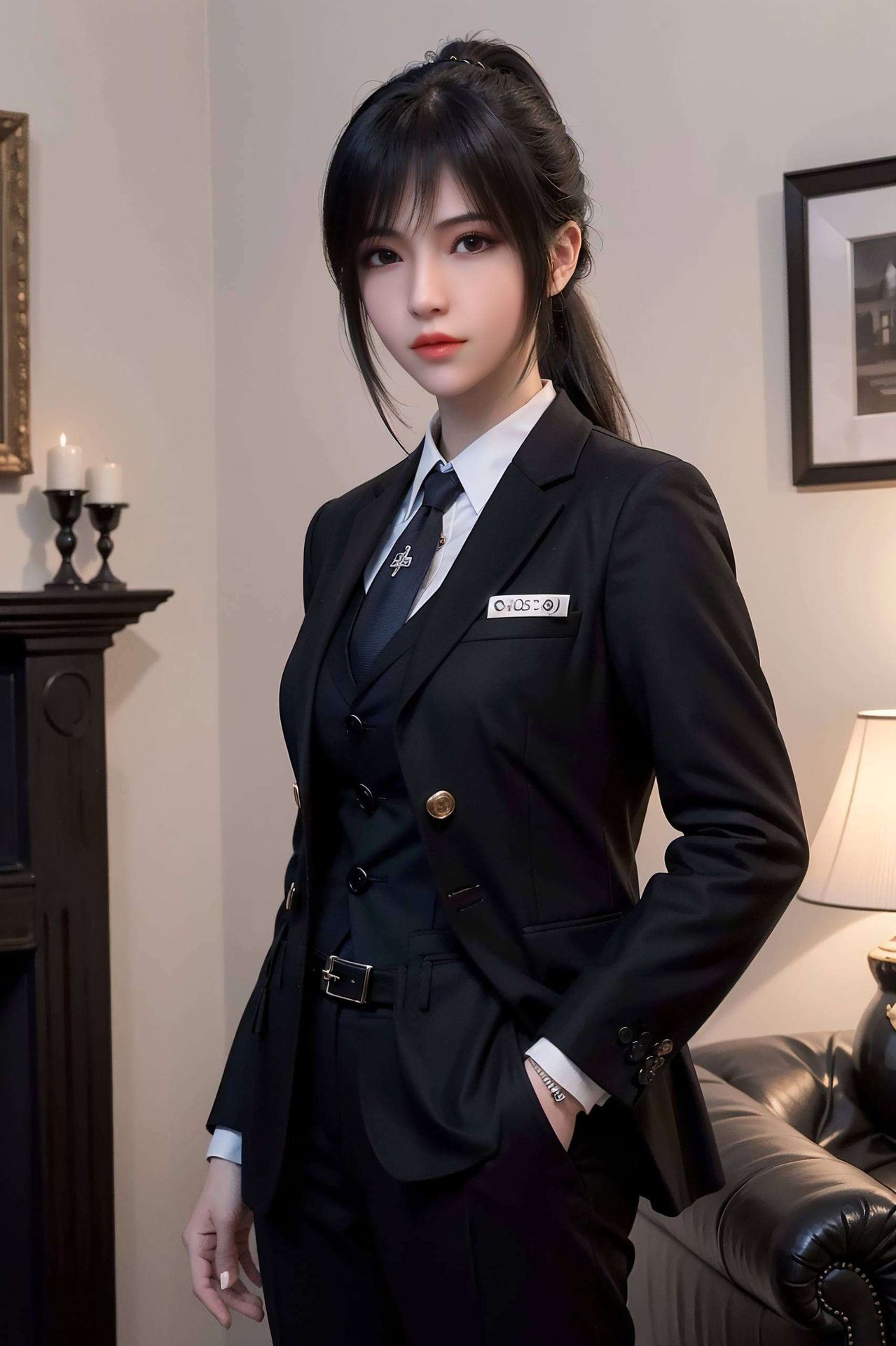 细腻描绘了她的英勇与柔美这款震撼手绘电脑国漫美女桌面主题