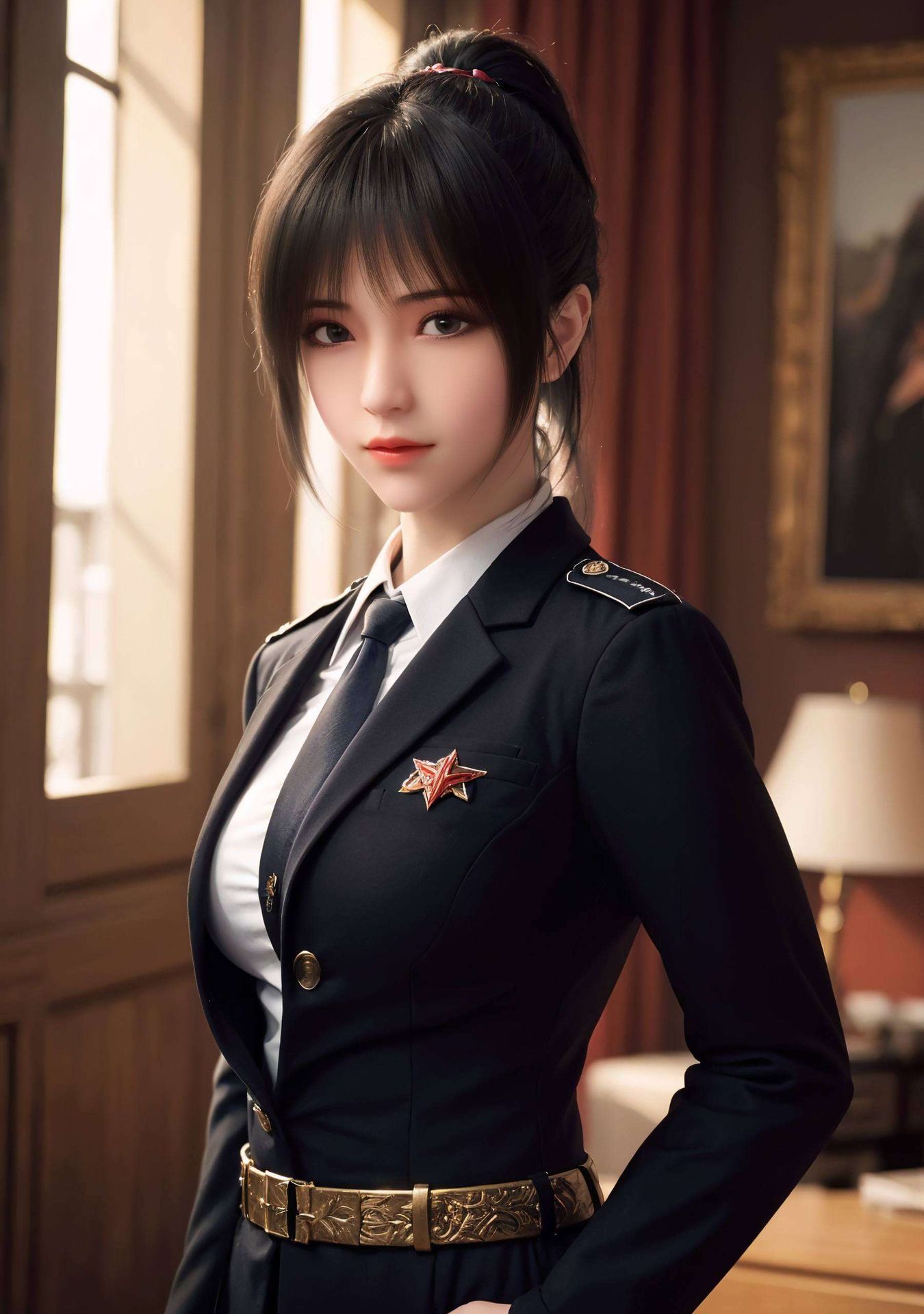 成为了大家争相寻找的桌佈潮图这款国漫雄兵连琪琳泳装壁纸