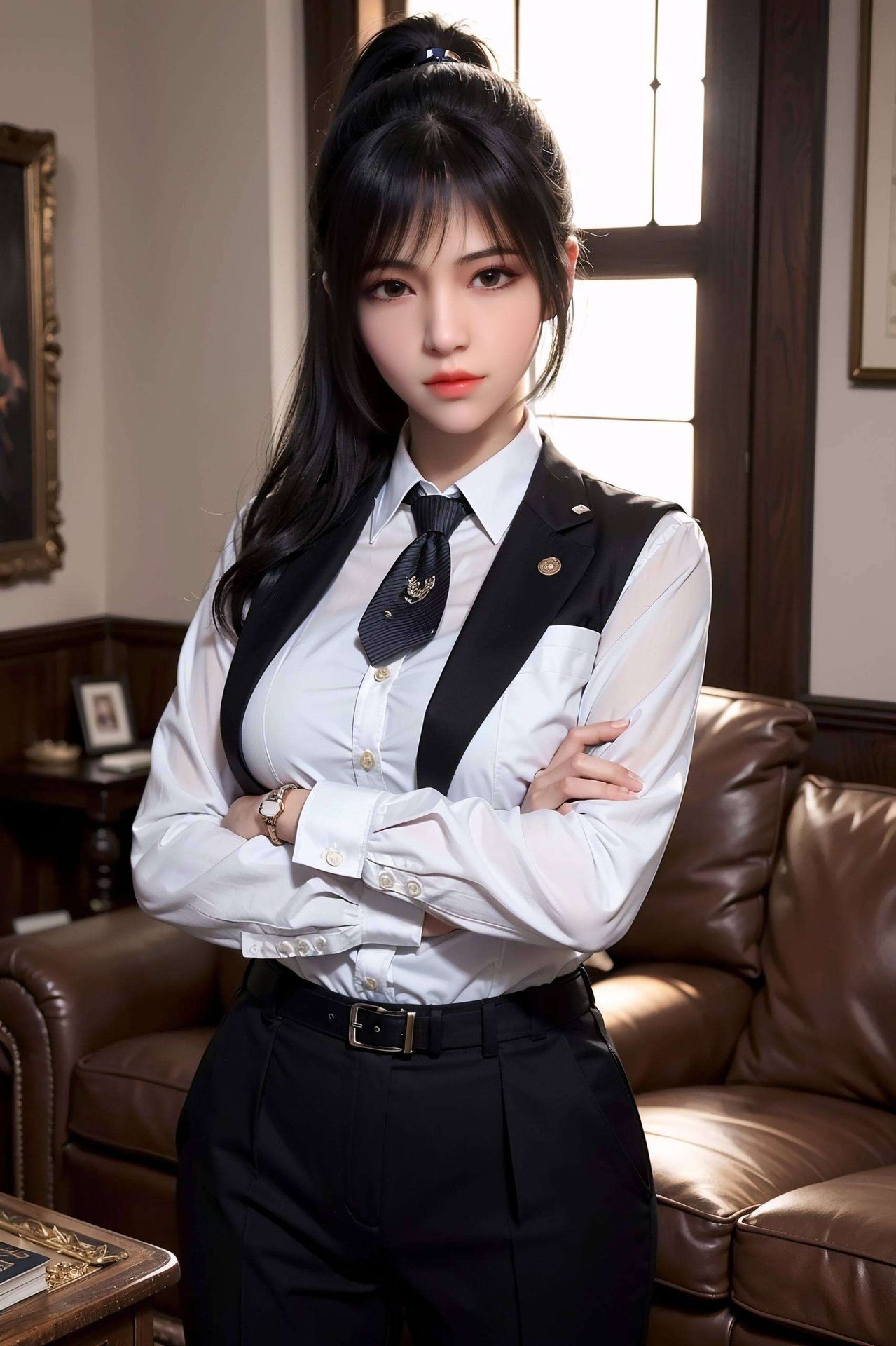 画面中以国漫女生雄兵连琪琳为主角