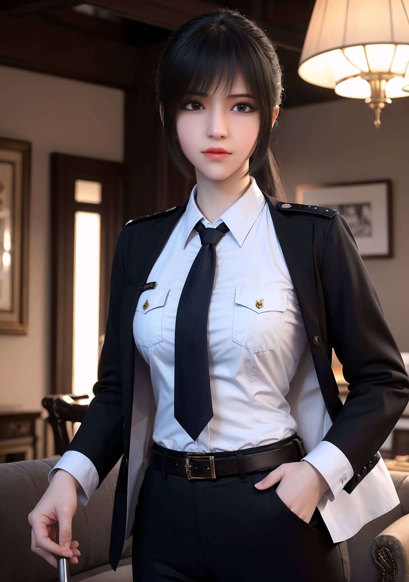 高清细腻的画质将她的英姿定格