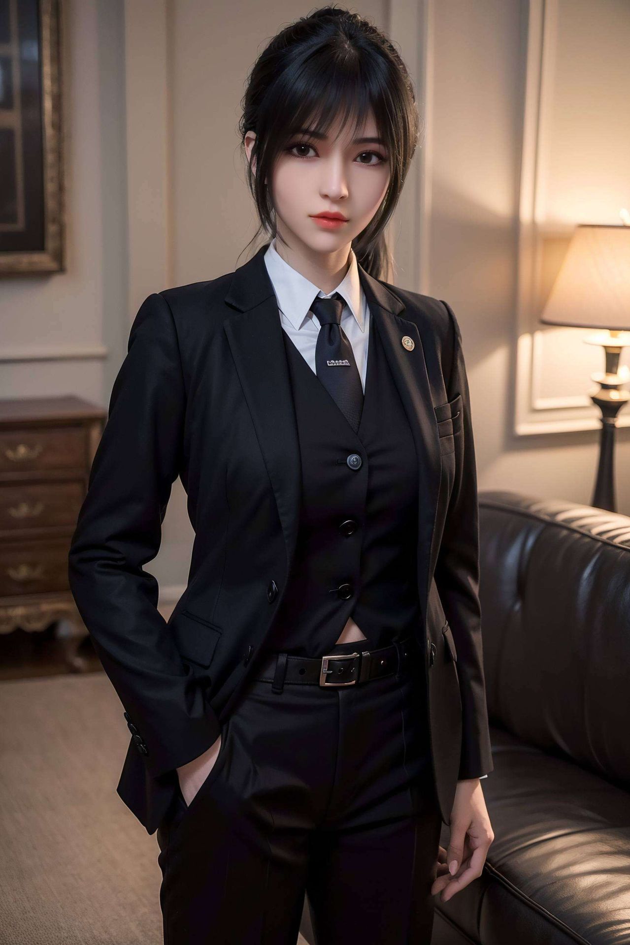 以高清画质呈现国漫女神壁纸雄兵连琪琳的绝美风姿这款唯美点阵电脑国漫美女壁纸