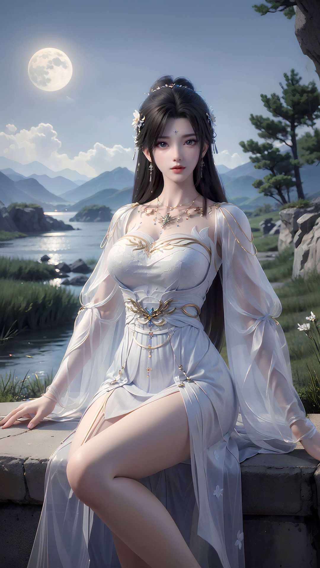 以2k高清古香古色之美清漪全屏动态锁屏壁纸