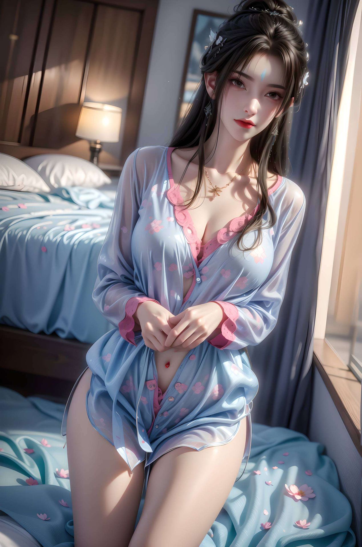 淡雅的色彩搭配以国漫完美世界中的月婵清漪为灵感