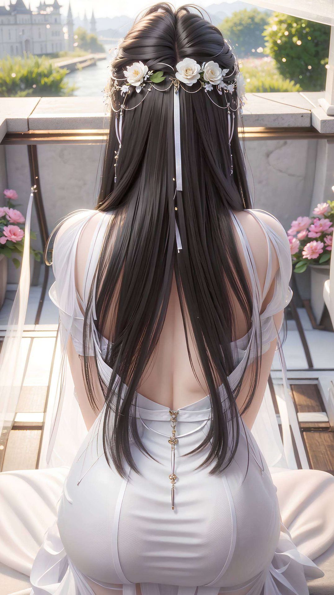 AI国漫美女油画风格国漫美女翩翩起舞