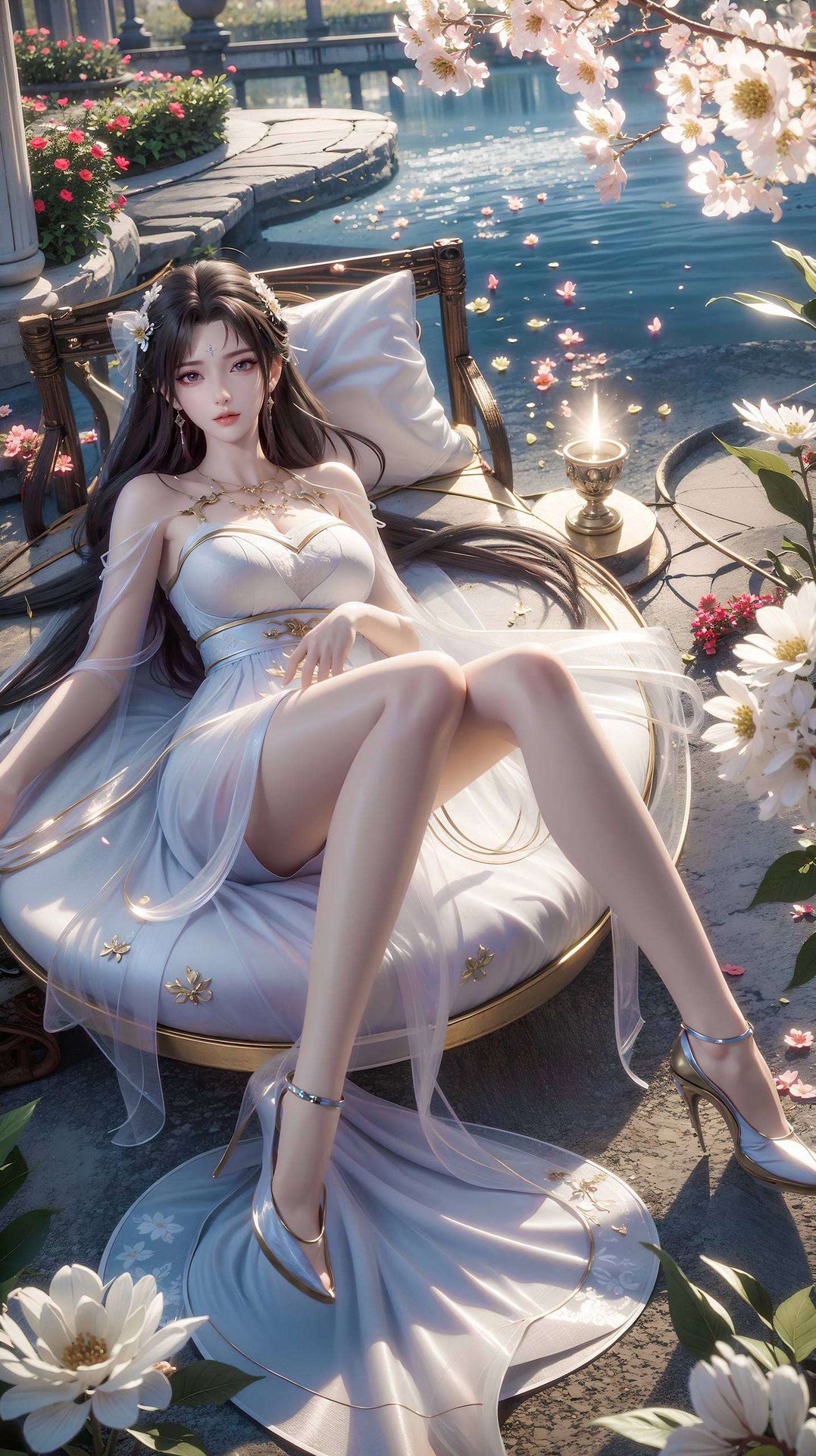 清新的早晨照亮了石昊壁纸上的清漪头像