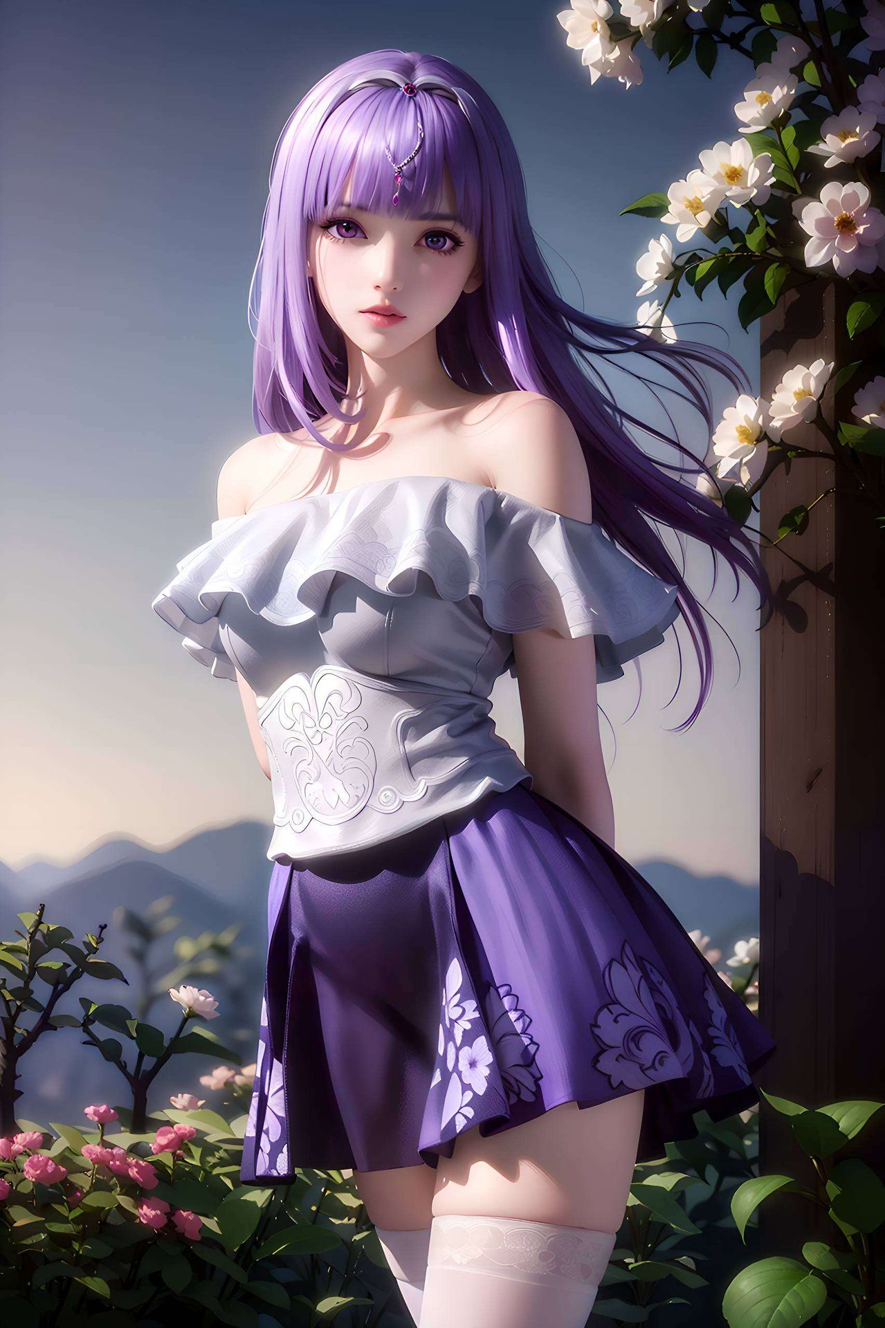 这款波西米亚风格的2K高清国漫美女背景图片为你的电脑壁纸增添一份别样的风情