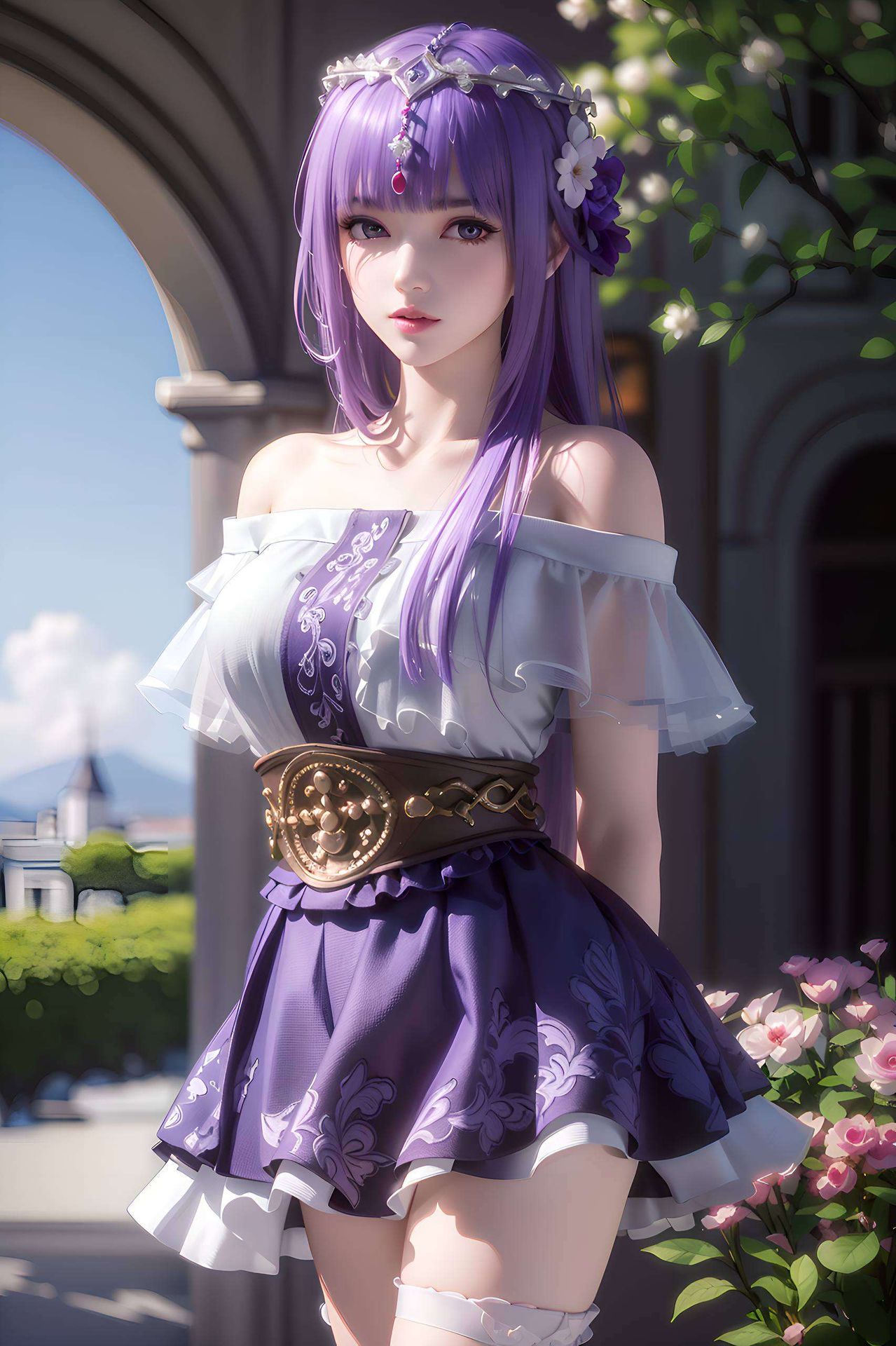 这款笔记本电脑壁纸以神秘迷人的少司命为主题带来愉悦的视觉享受