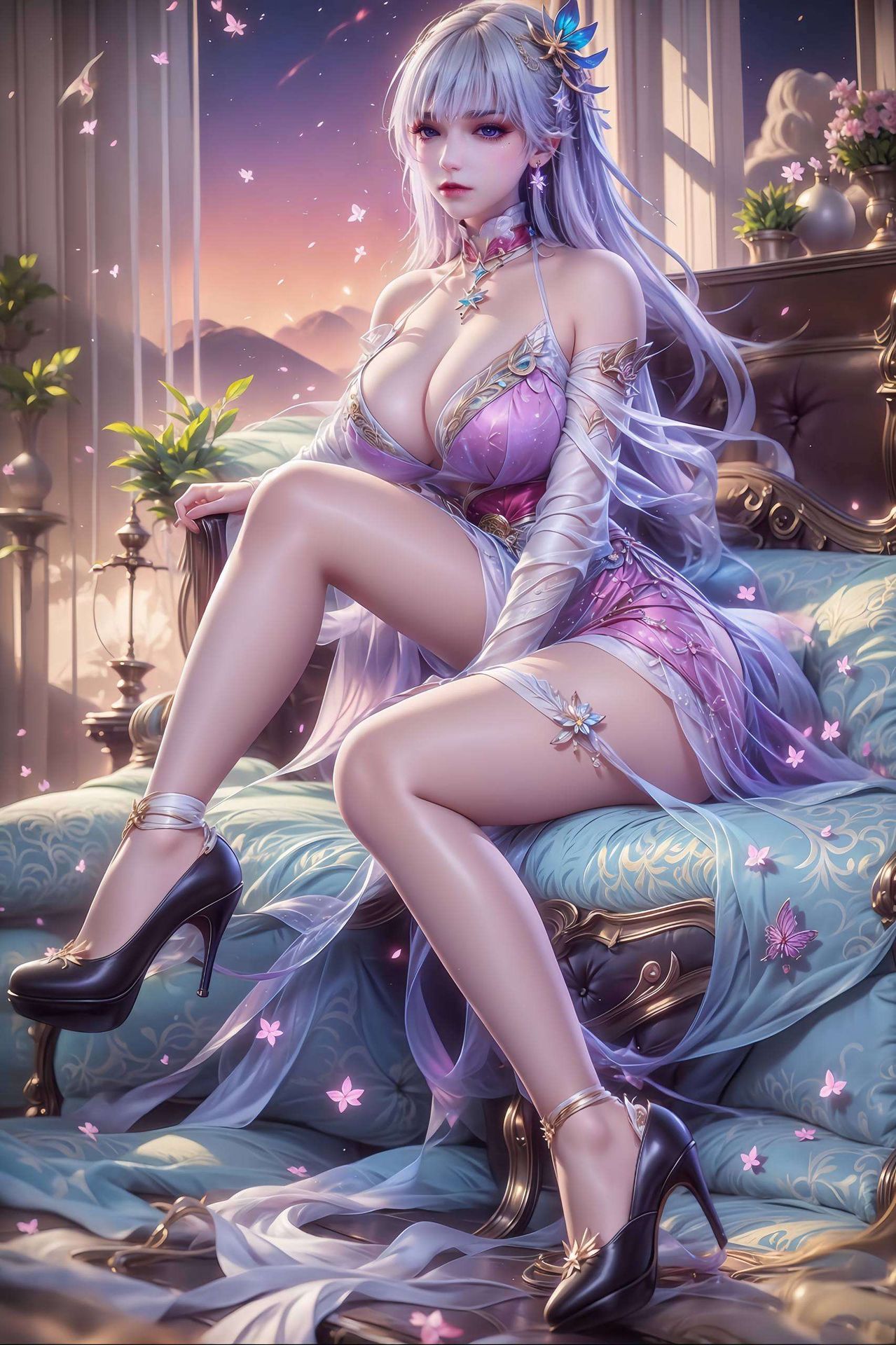 描绘出唯美动人的国漫女神让圣采儿的美貌与力量