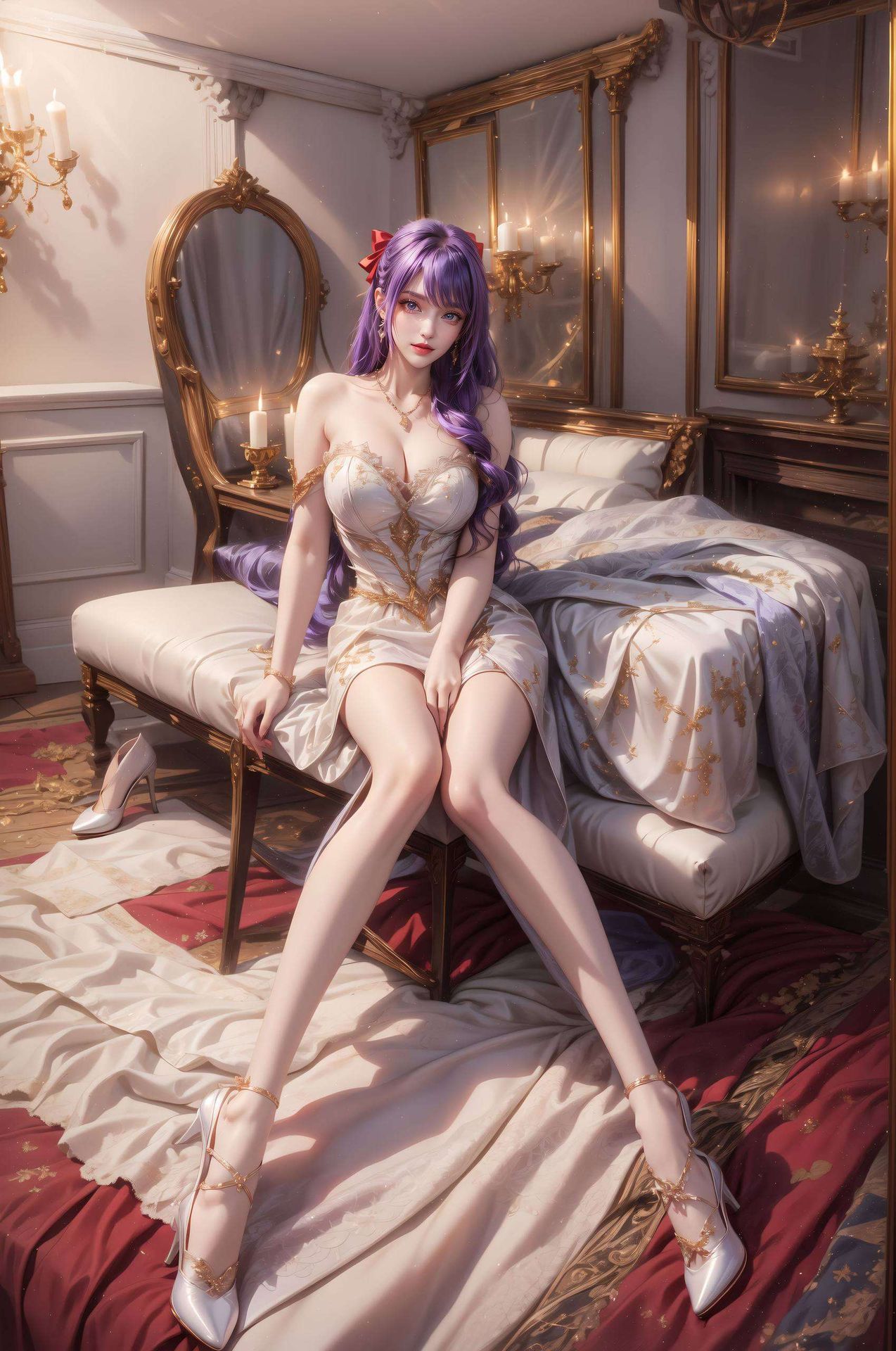 眼神中闪烁着智慧的光芒为你的桌面带来一抹温馨的动漫风情