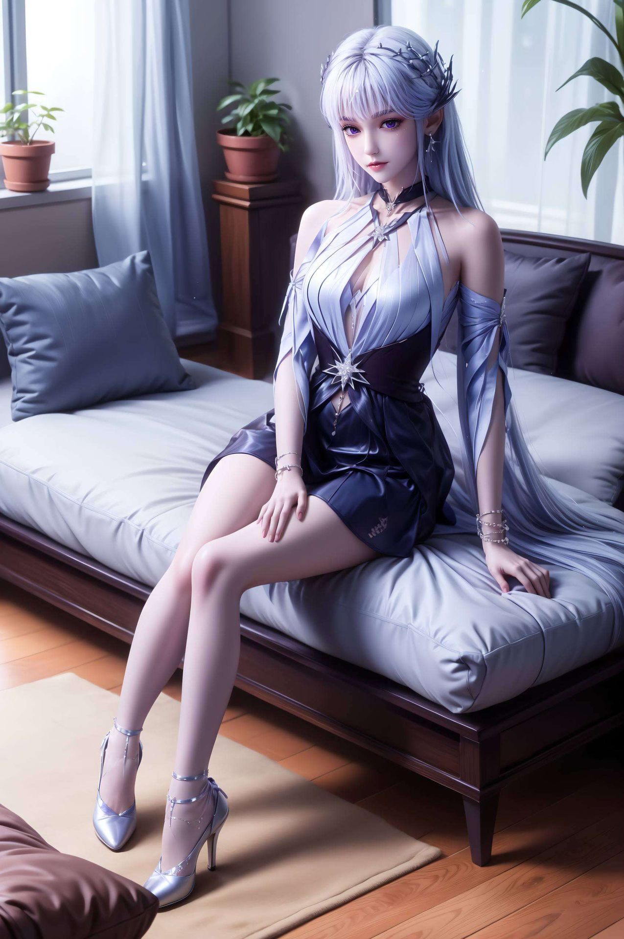 在这绚烂的花海中圣采儿翩翩起舞