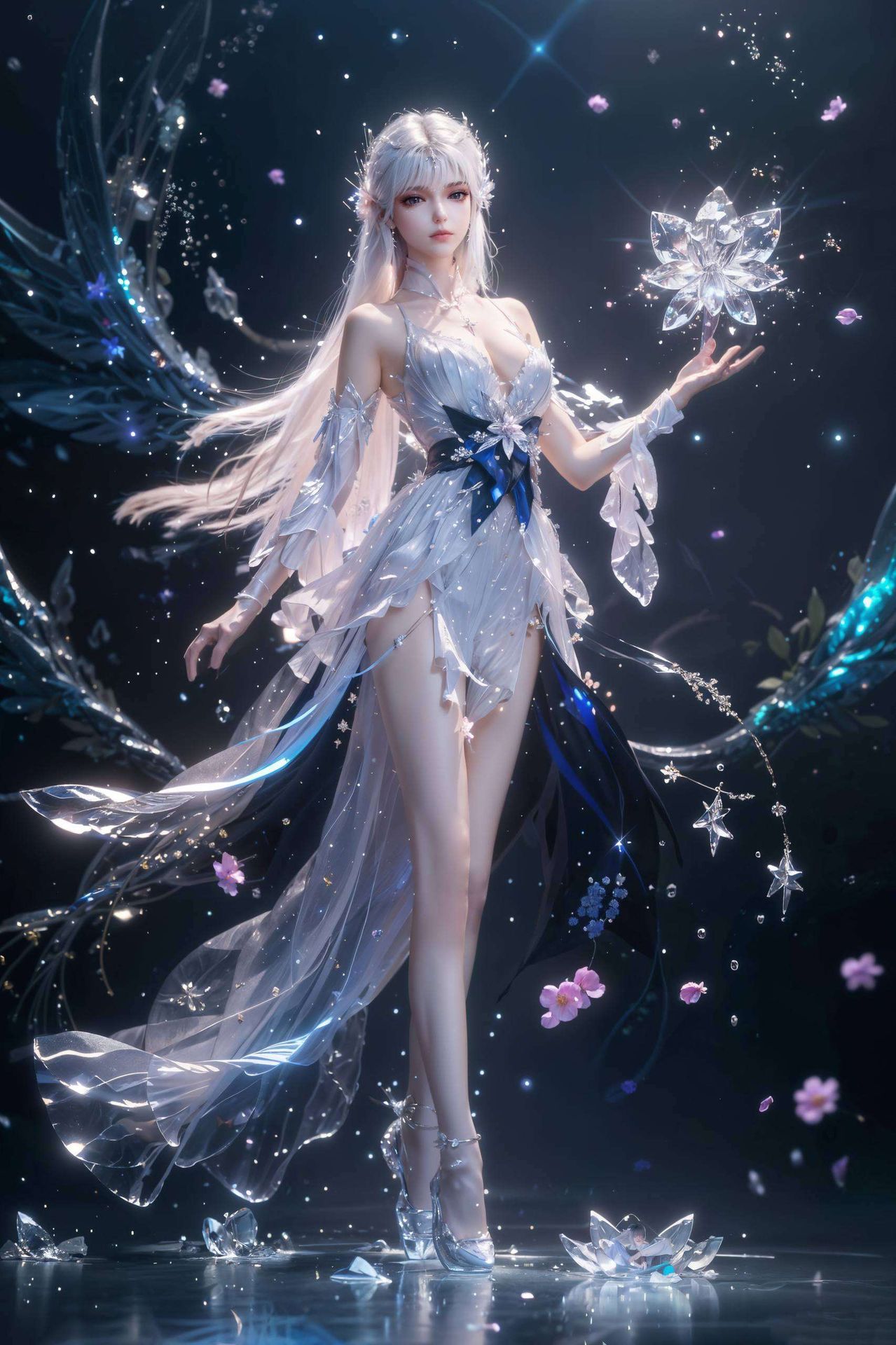 这款高清AI人物特写素材可爱动漫版风格让人眼前一亮