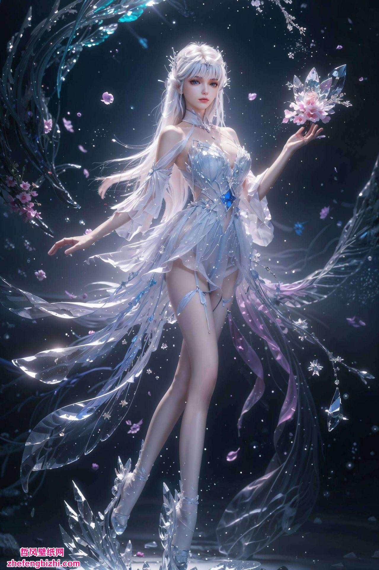 遇见不一样的AI女神为你的手机带来宁静之美