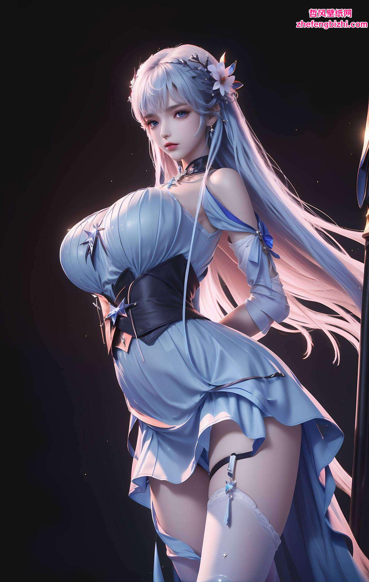 细节精致这款养眼壁纸以清新的碎花图案为背景