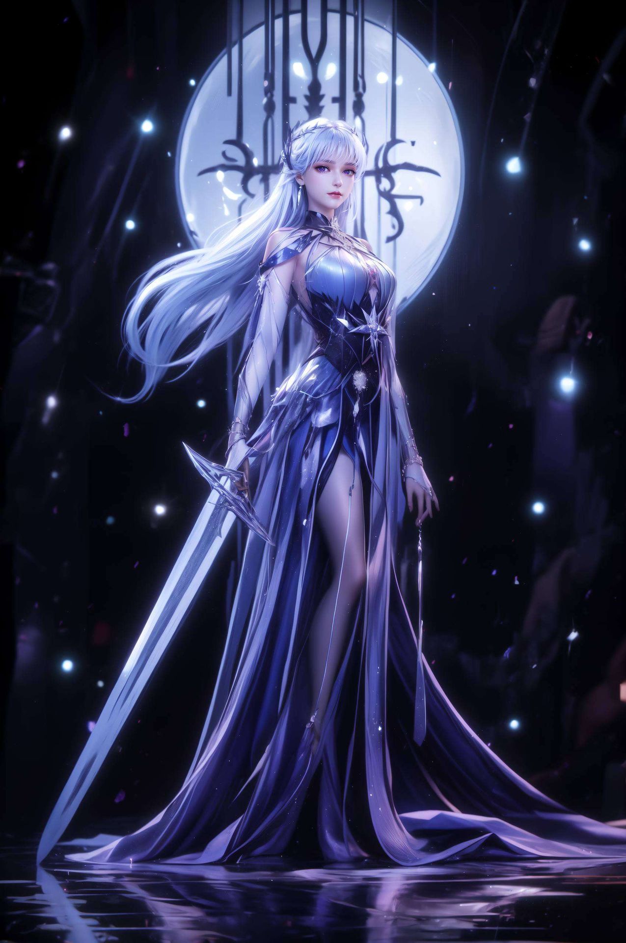 圣采儿的美眸如星辰尽显高品质风采