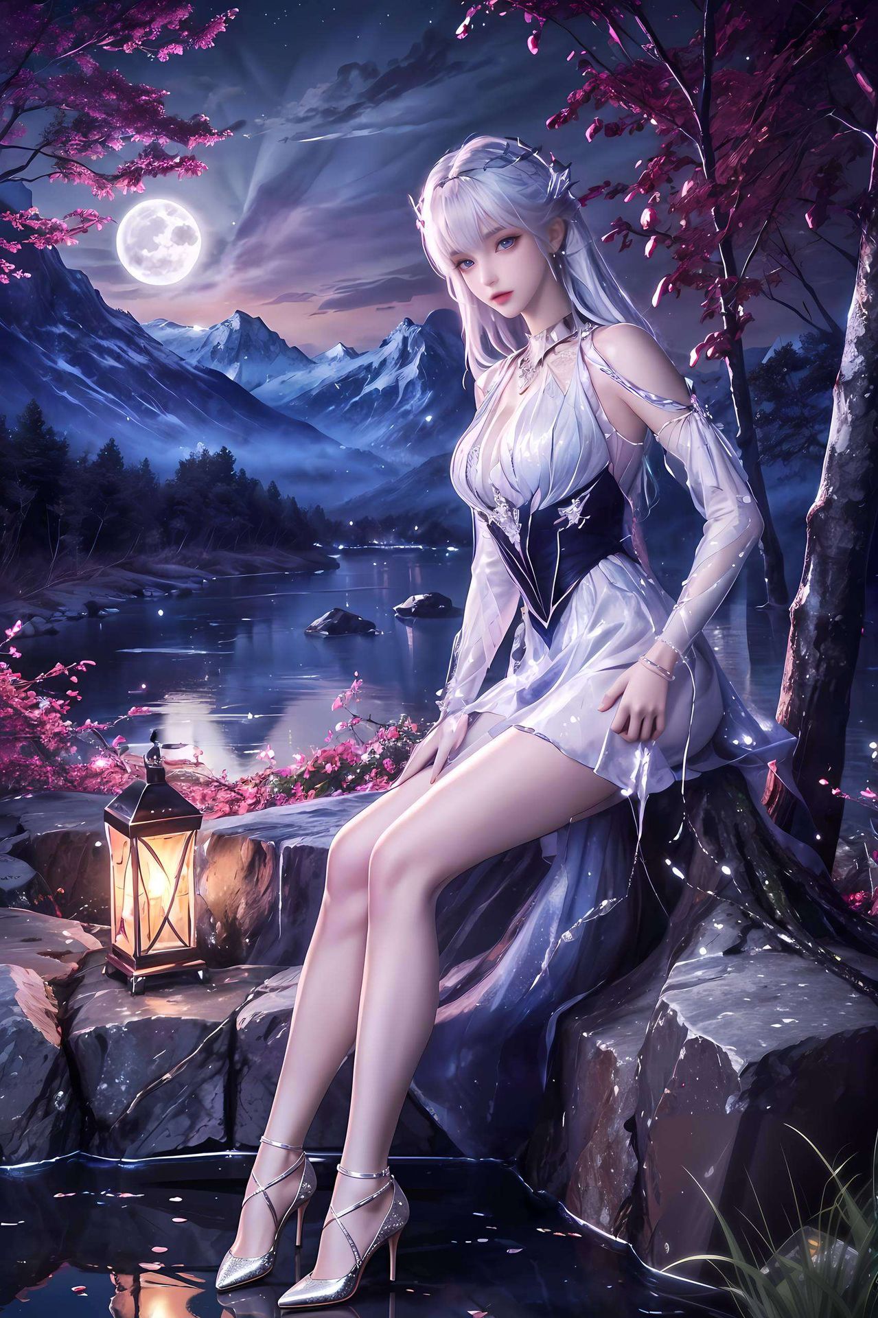 清新的色调将重伤的龙皓晨与坚韧的圣采儿刻画得淋漓尽致