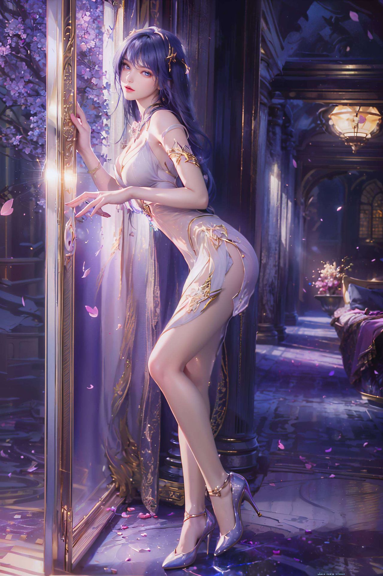 打造出霸气画面图片壁纸这款AI国漫美女立体苹果墙纸