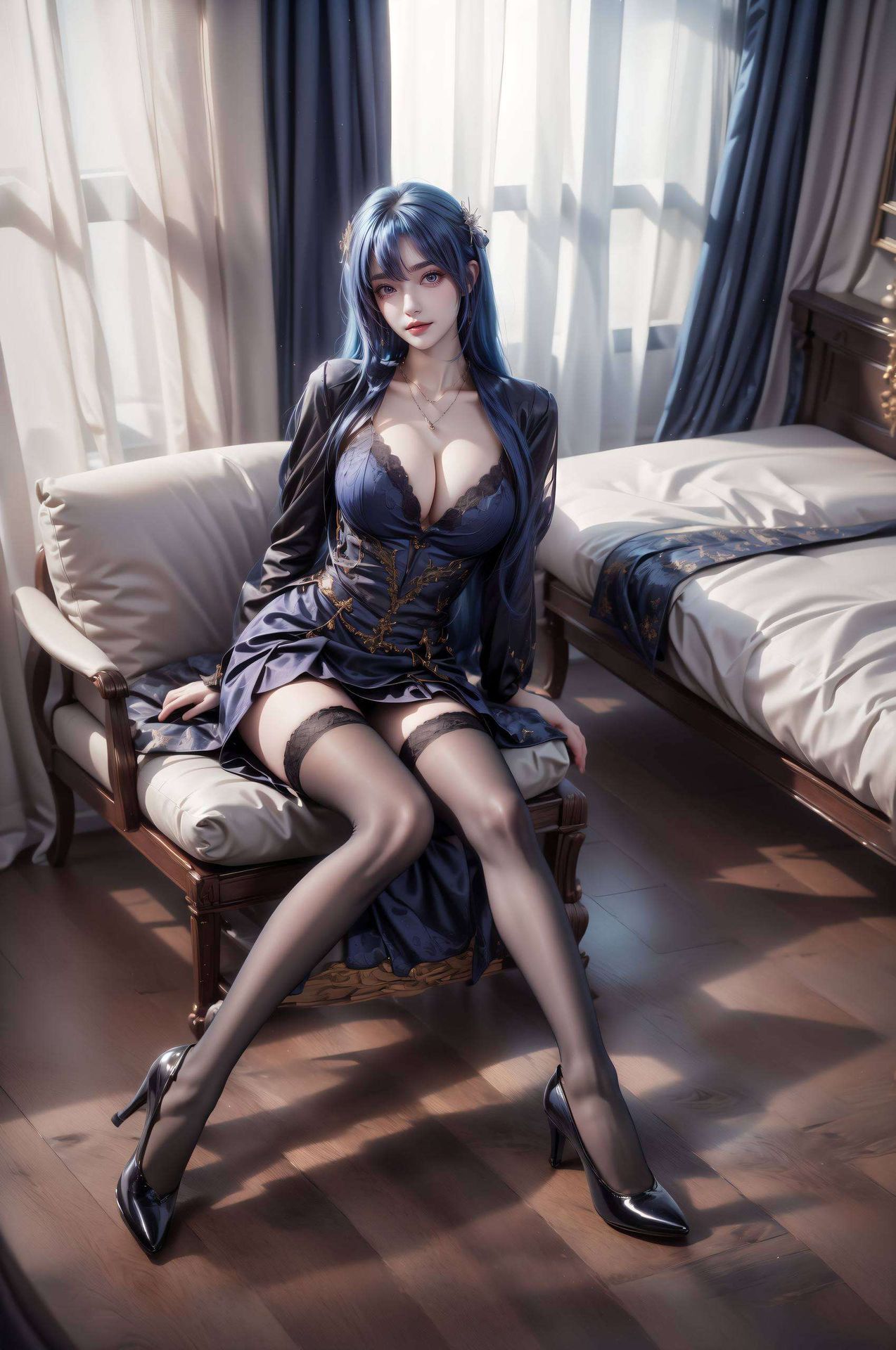 人物神态栩栩如生让你沉浸在这位国漫美女的魅力之中