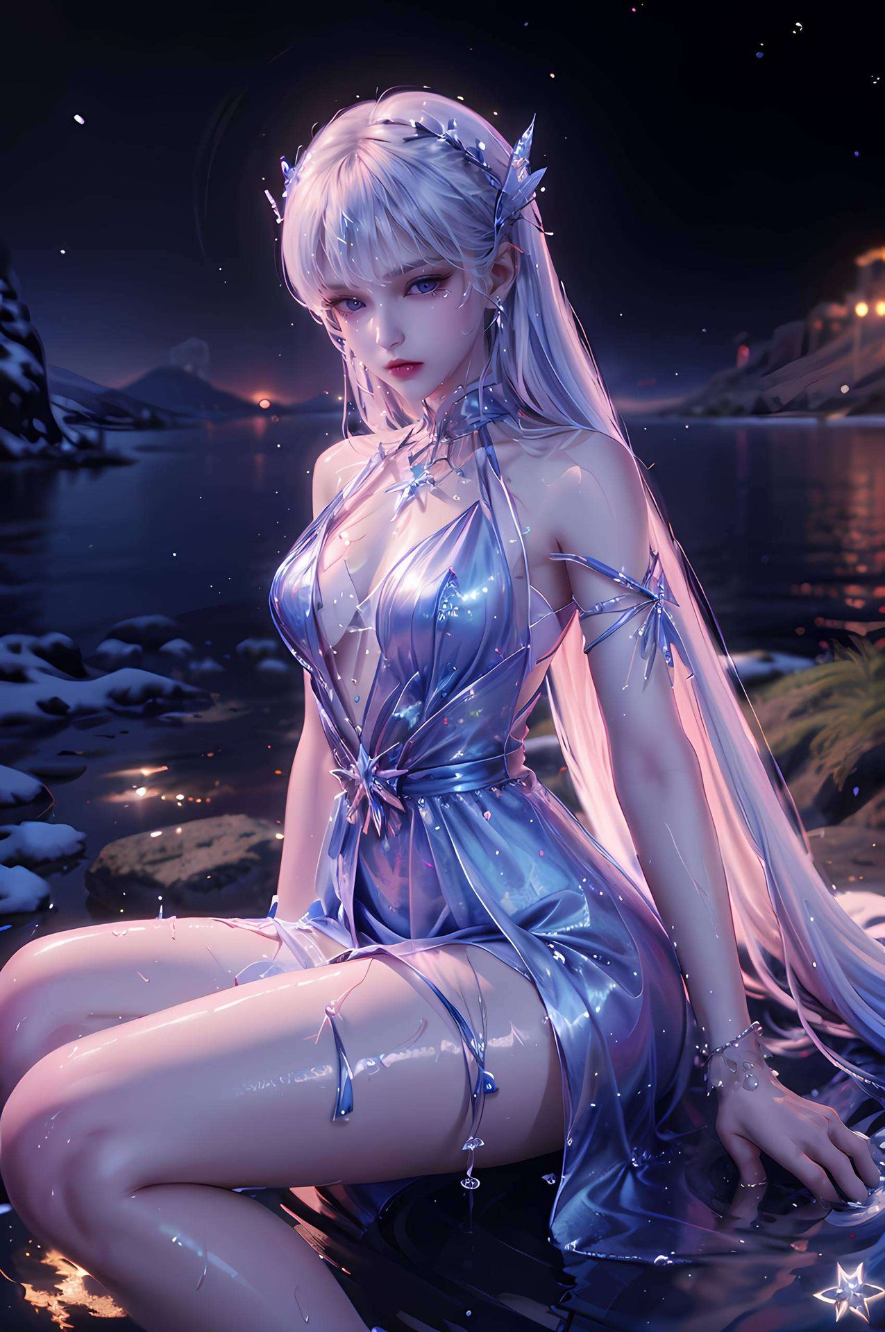 让她成为你电脑屏幕上的一道亮丽风景线细腻的线条