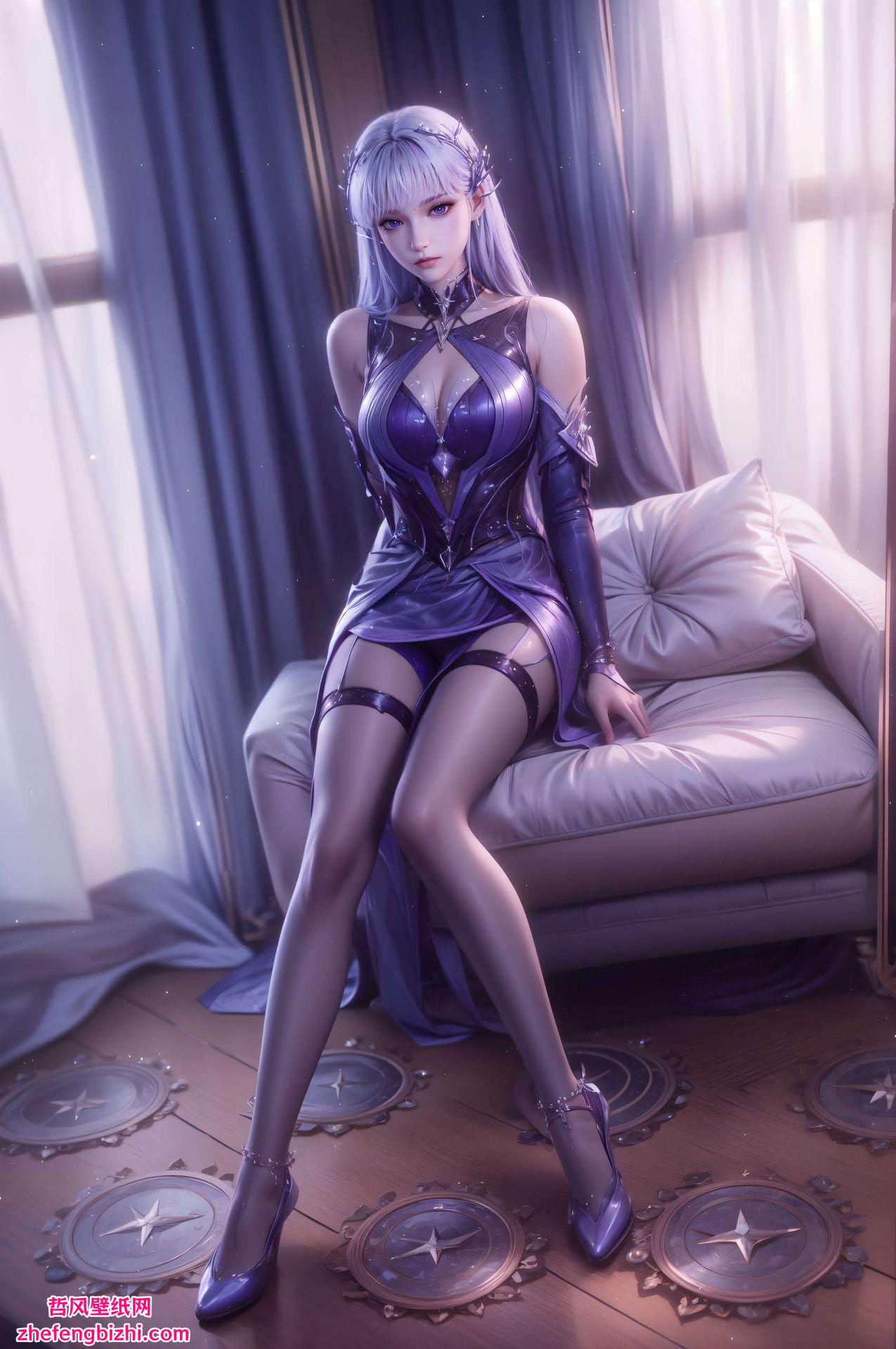 这款圣采儿水晶鞋动态壁纸以国漫女神的优雅形象为灵感