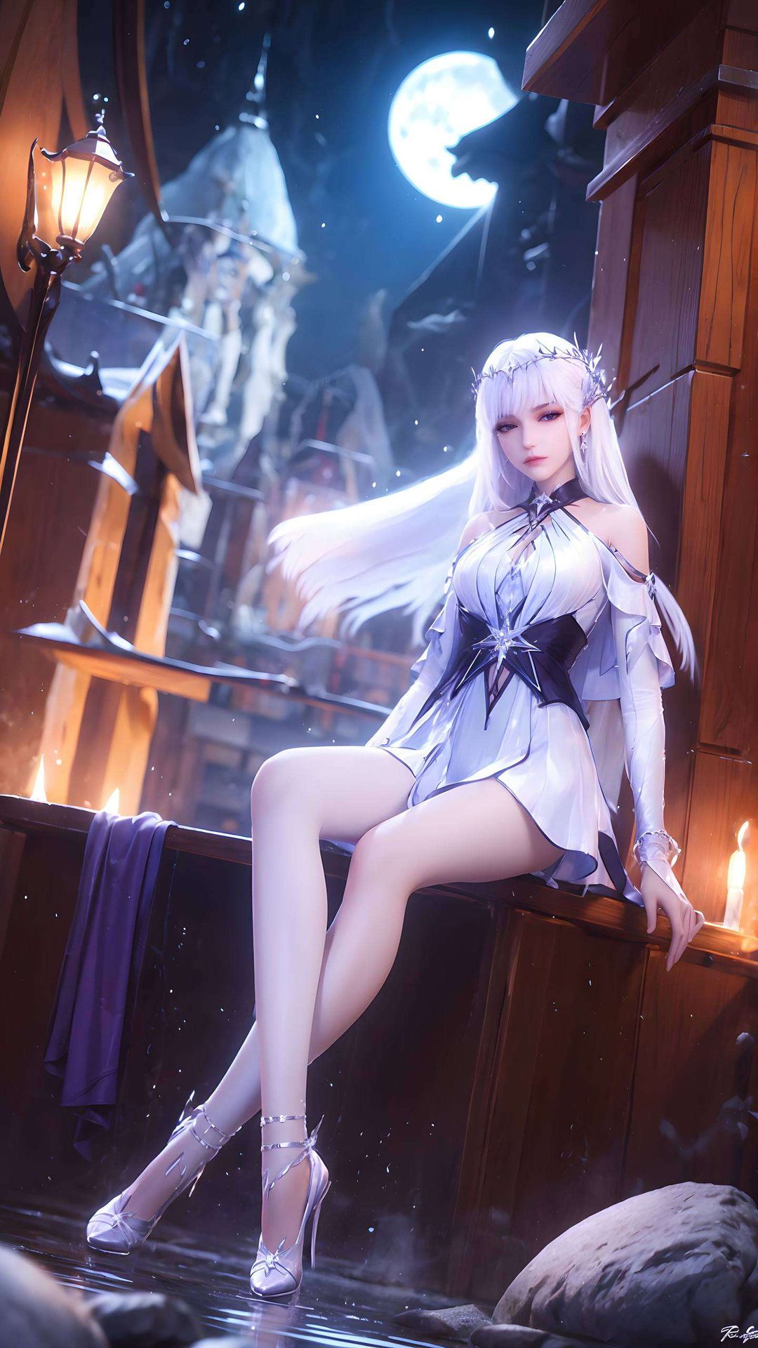 将国漫女神圣采儿以油画形式完美呈现高清画质