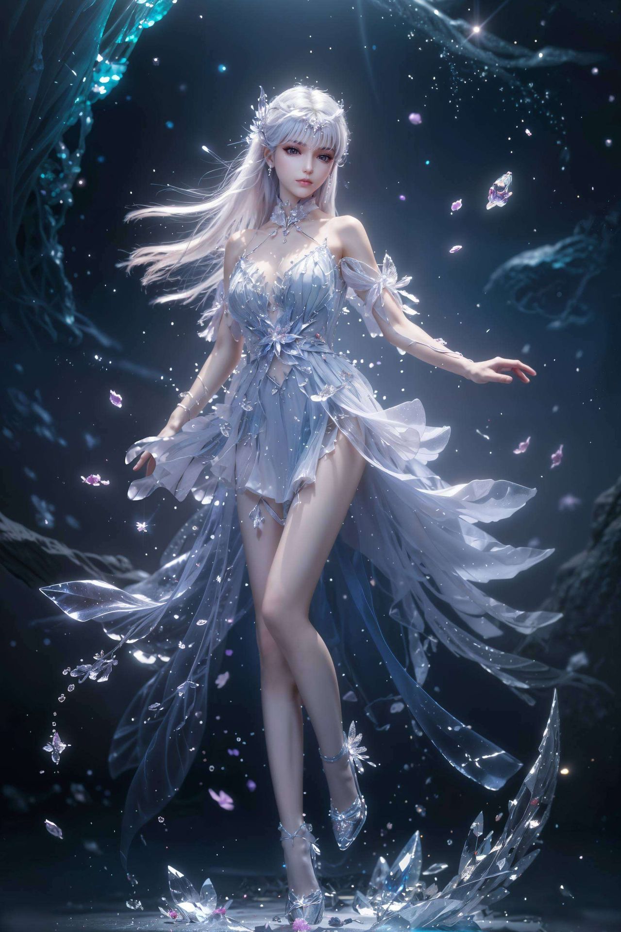 点亮你的每一天AI女神壁纸上