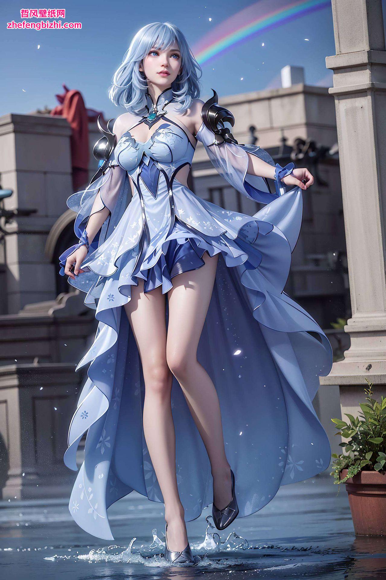 如同炫彩的极简艺术以她的高清图片壁纸