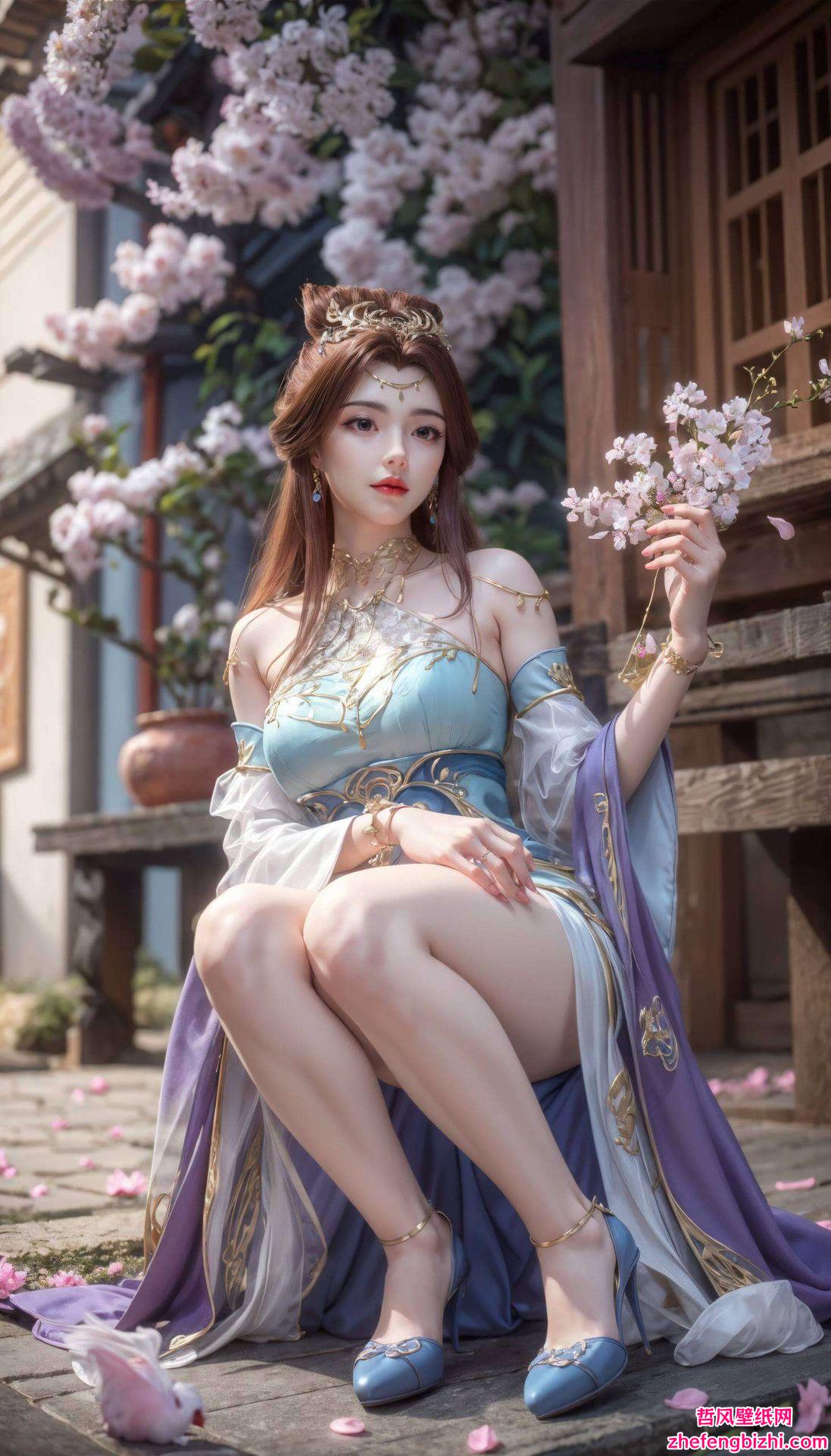 AI绘画技术打造苏灵韵灵动身影跃然纸上