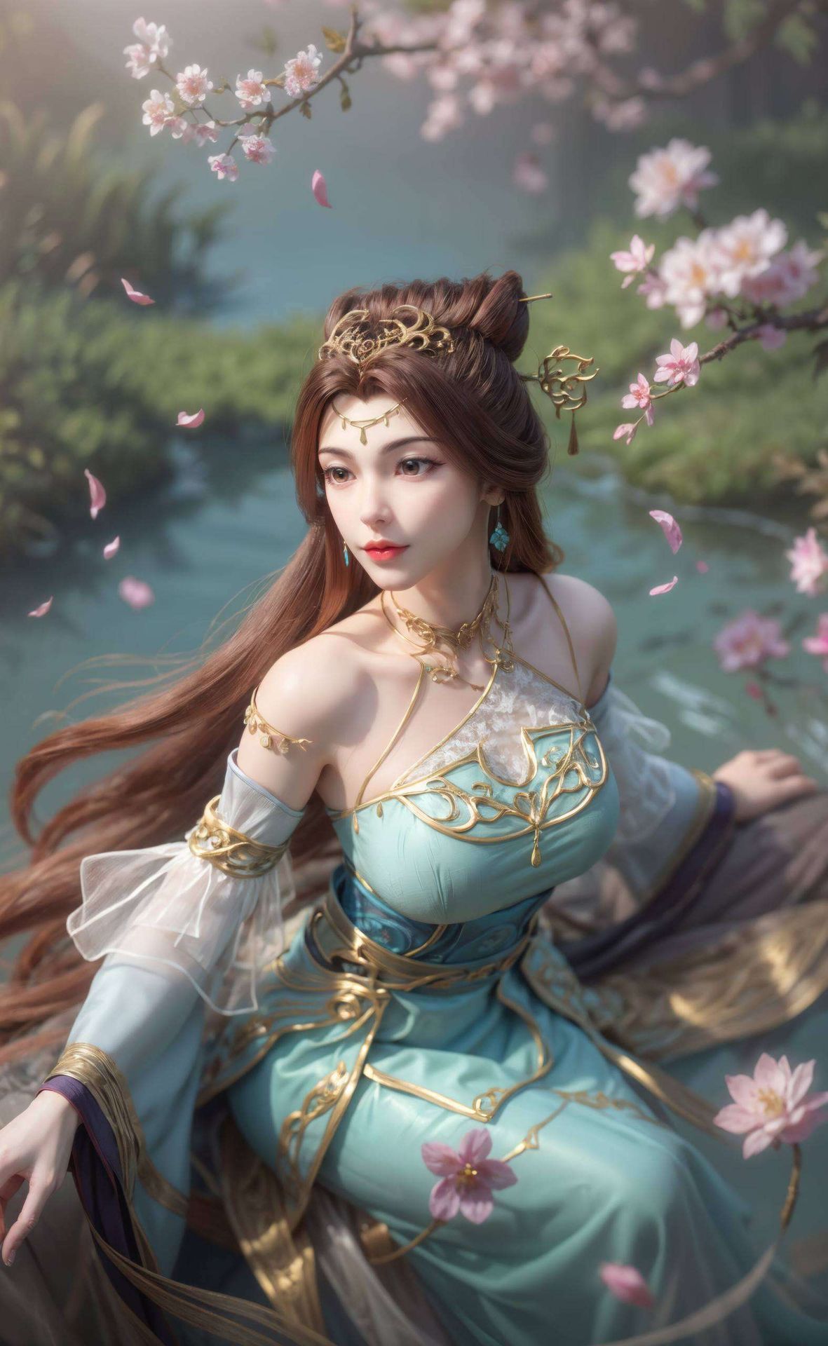 她身姿曼妙将古典韵味与现代科技完美融合