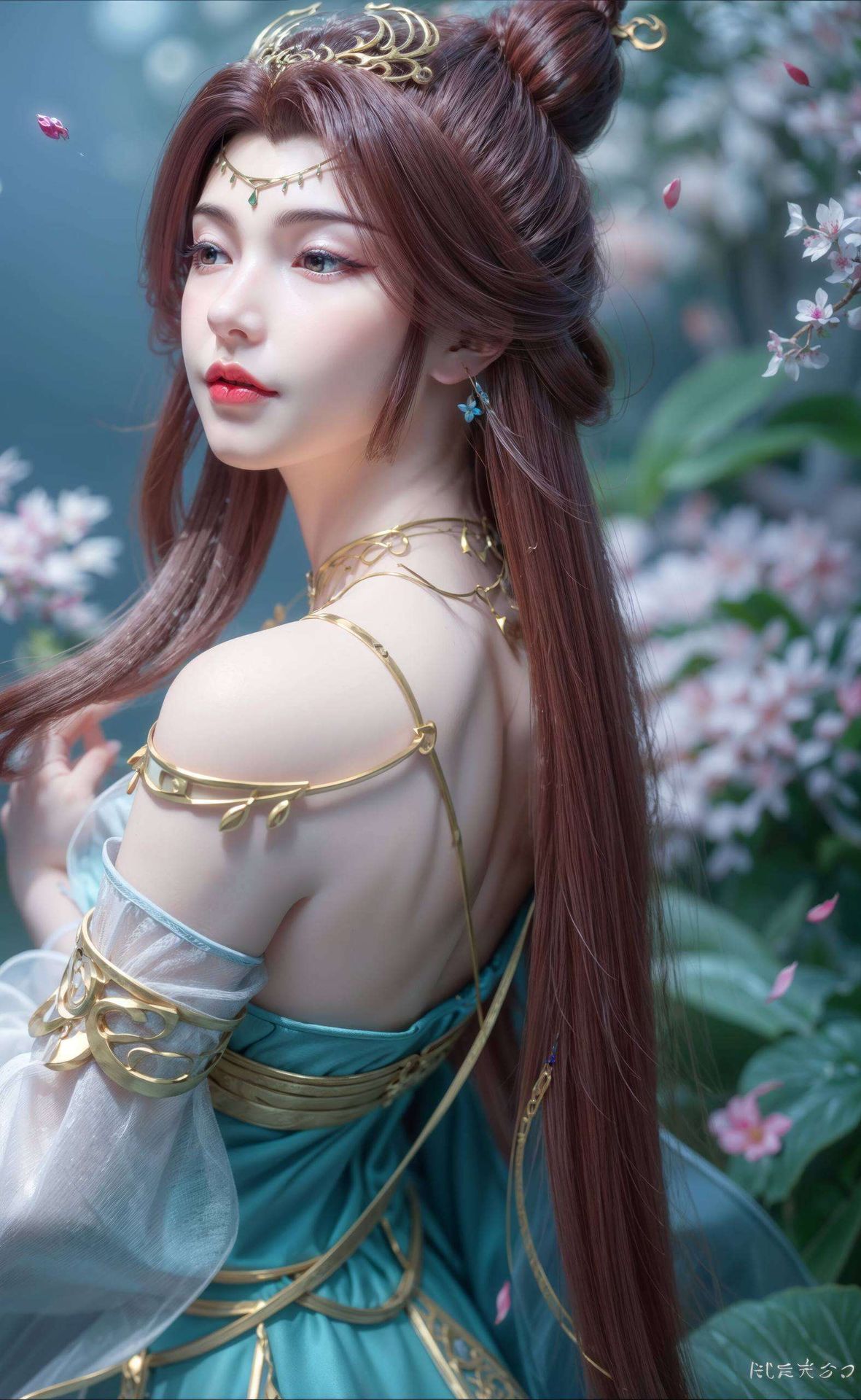 这款绿色不规则iPhone炫彩壁纸仿佛是大自然的清新律动