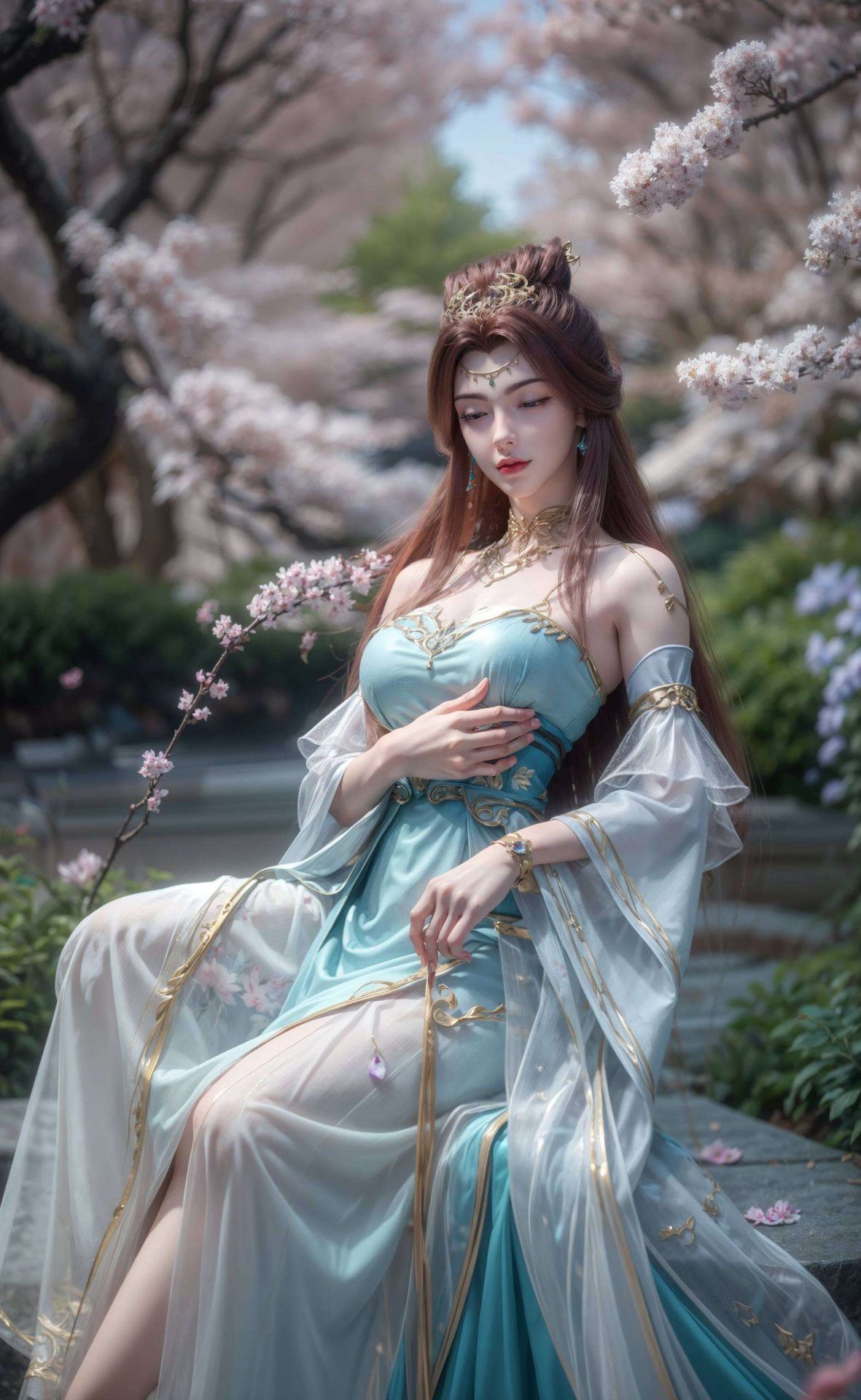 以云起苏灵韵为主题的清新超厲害平板桌面背景让你沉浸于每一次的滑动与触摸