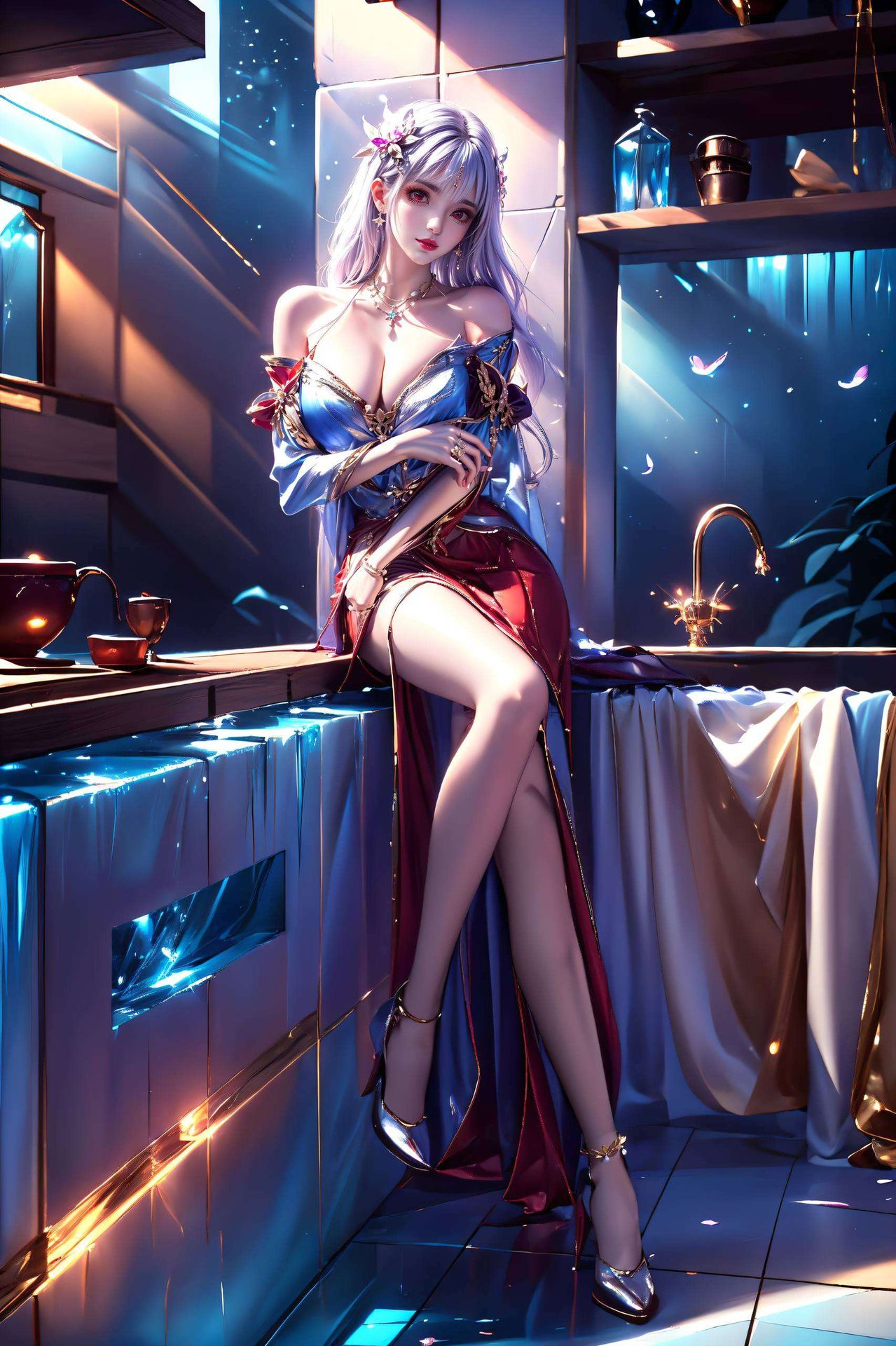 带来一丝复古趣味太阴玉兔轻跃于夜空