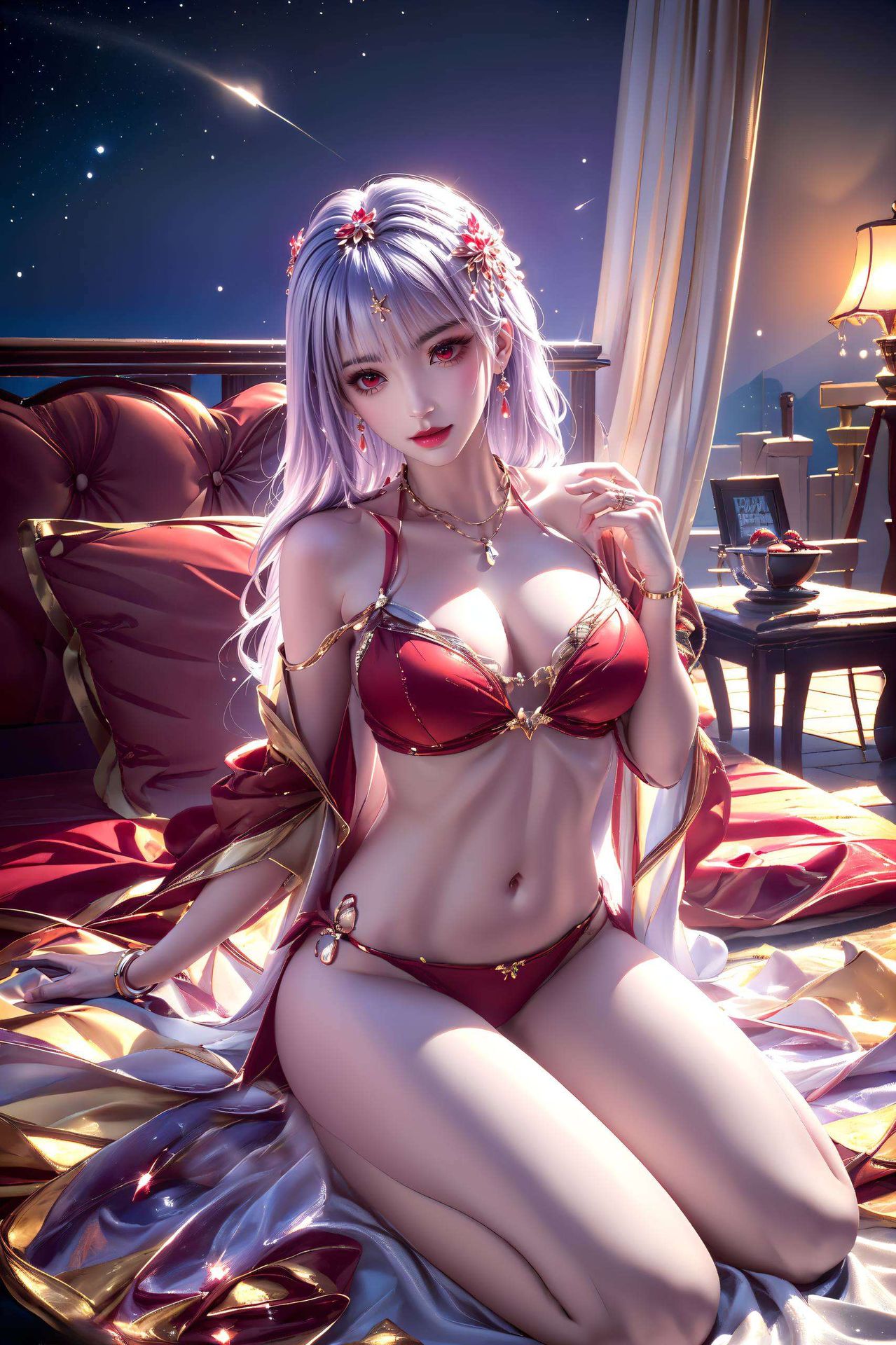 太阴玉兔轻跃纸上微笑如月光洒满心间