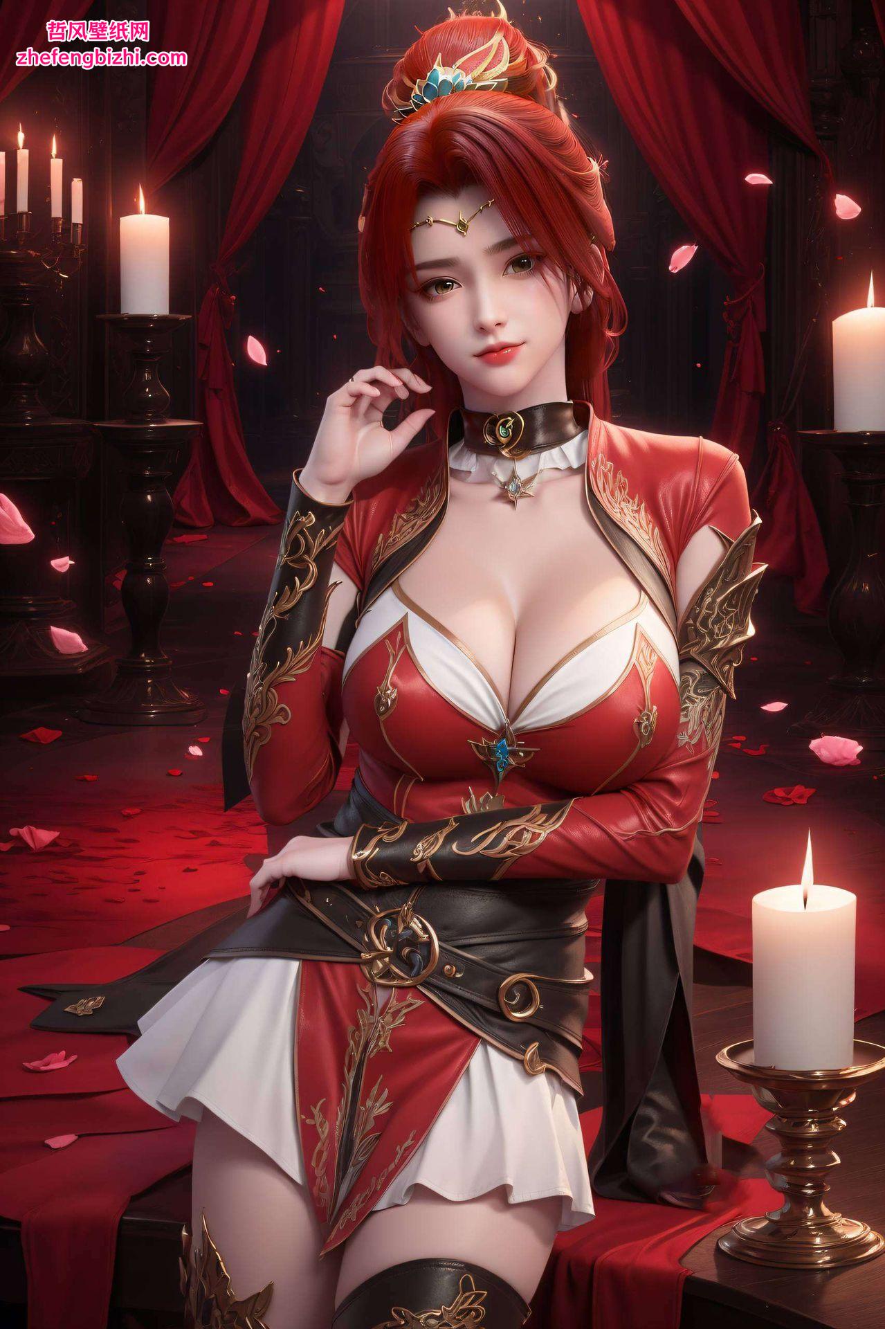 这幅4k高清国漫女主唐火儿的御姐壁纸仿佛从画中跃然而出
