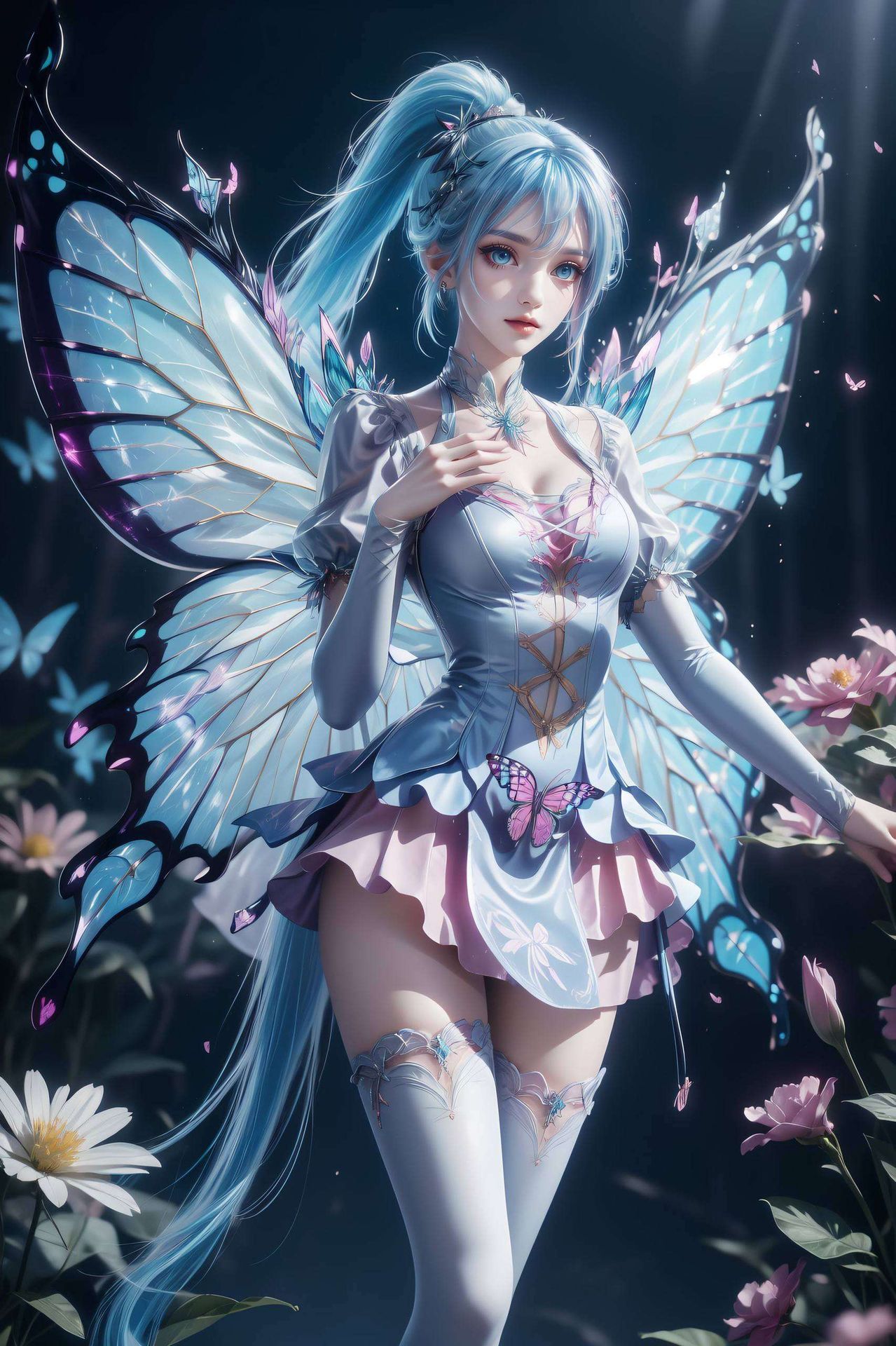 为你的平板桌面增添一抹神秘科幻的色彩唐舞桐蝶神的身影如梦似幻