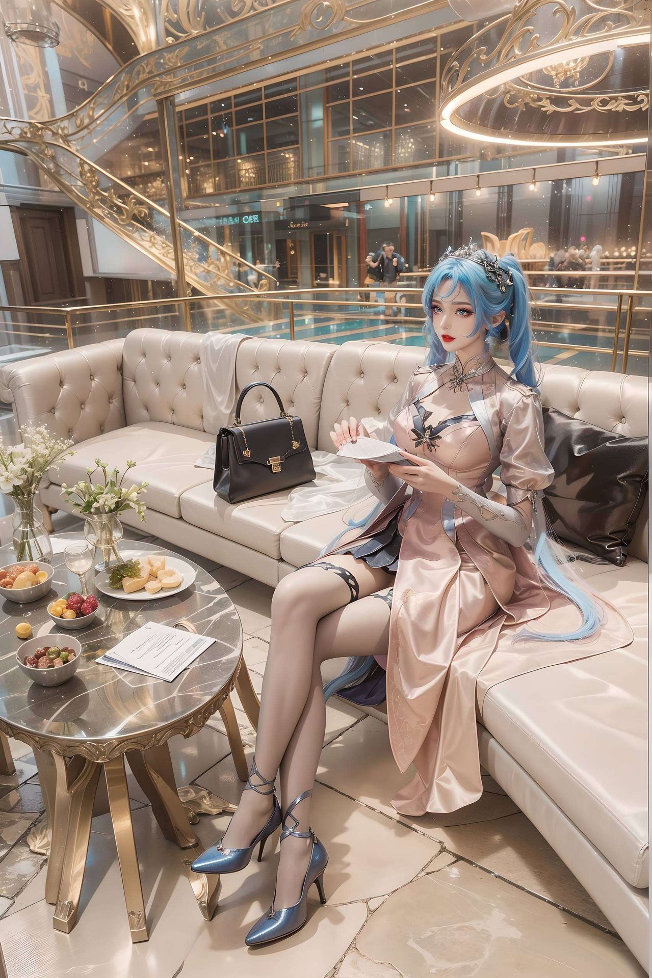 高清动漫风格这款超清晰纹理的电脑国漫美女壁纸