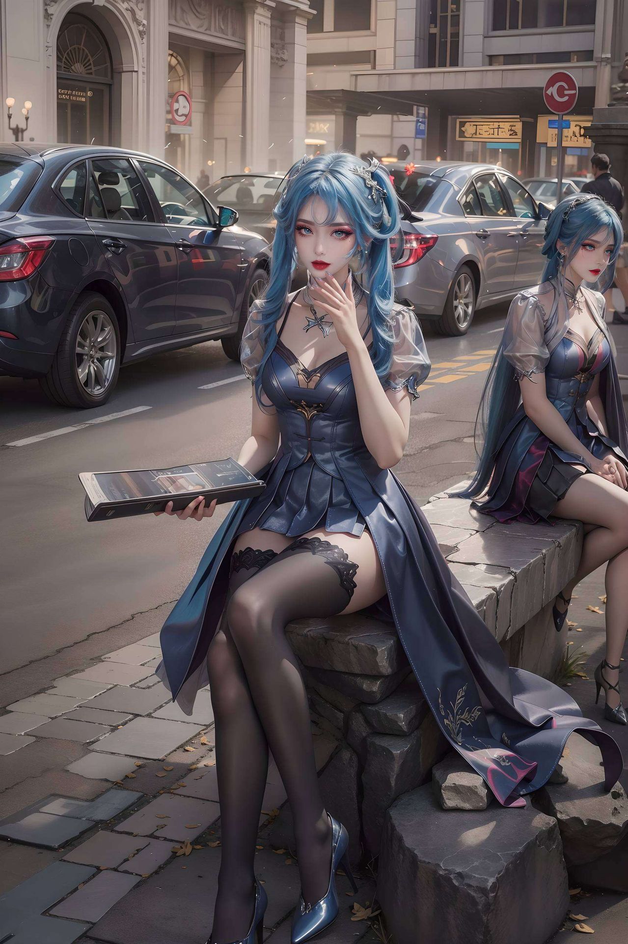 高清壁纸AI绘画打造独特点阵风格