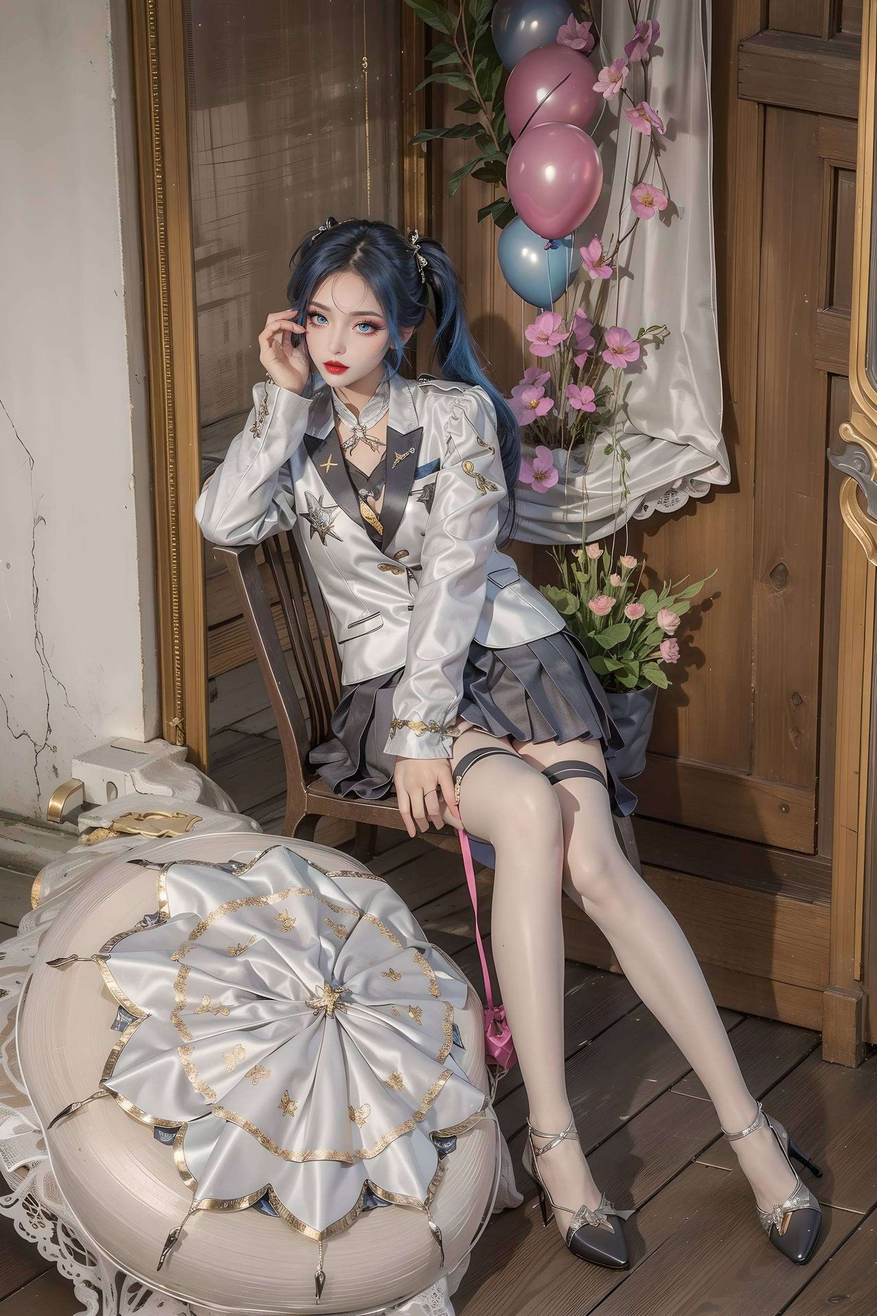 唐舞桐的灵动身影犹如置身动漫世界