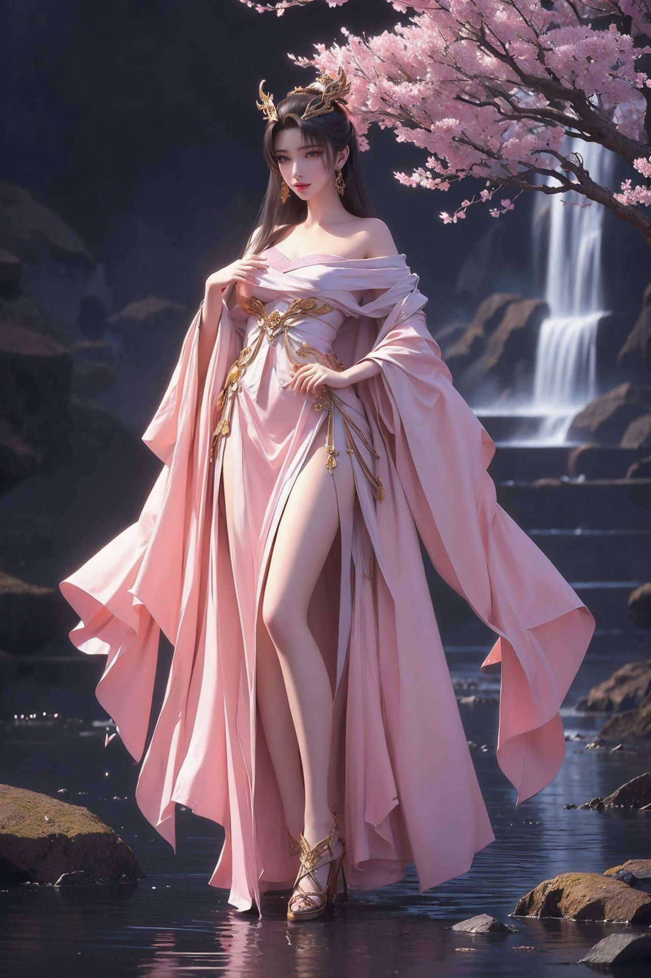 以天狐仙子为主题细腻的笔触描绘出仙子的灵动眼神